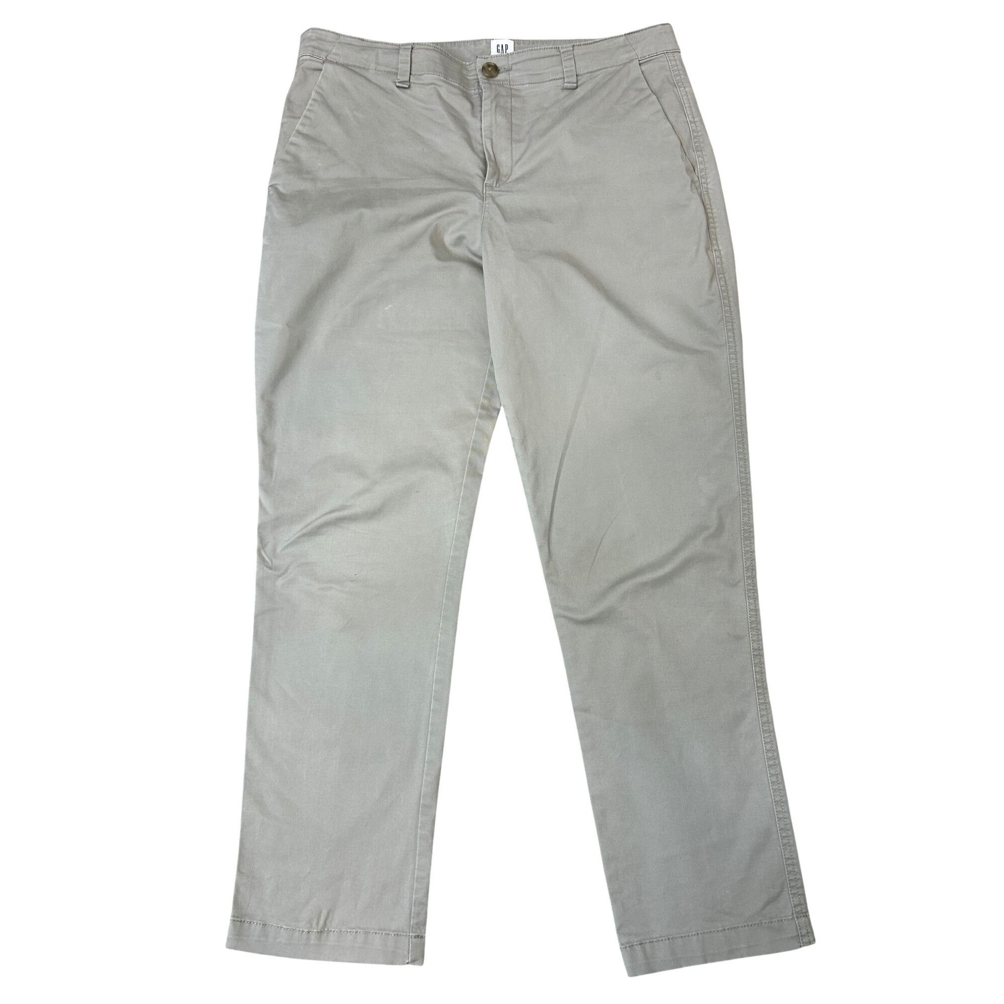 Gap GAP Girlfriend Khaki Ankle Pants 8 Chinos Casual Pockets Loo Size 30" / US 8 / IT 44 - 1 Thumbnail