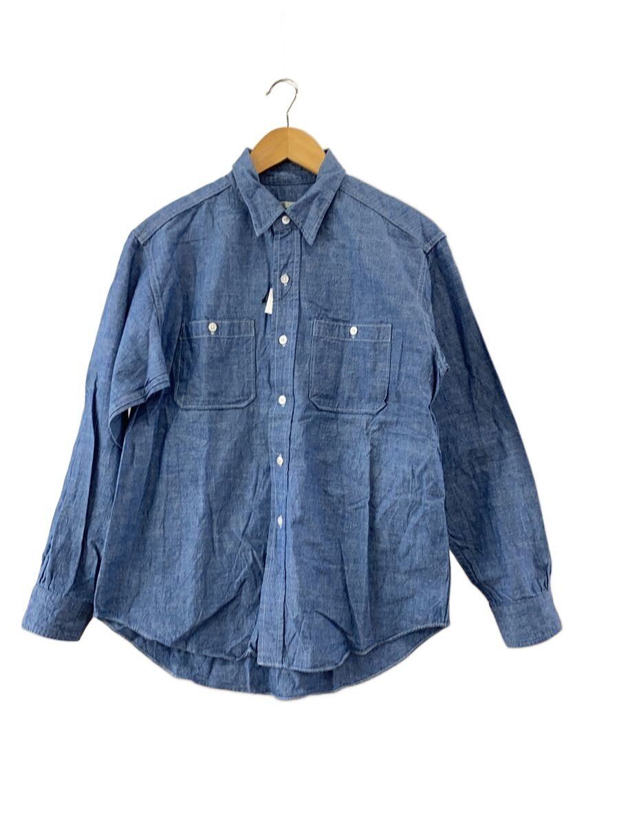 April 77 Blue Cotton 23ss Rigid Chambray Shirt Size US S / EU 44-46 / 1 - 1 Thumbnail