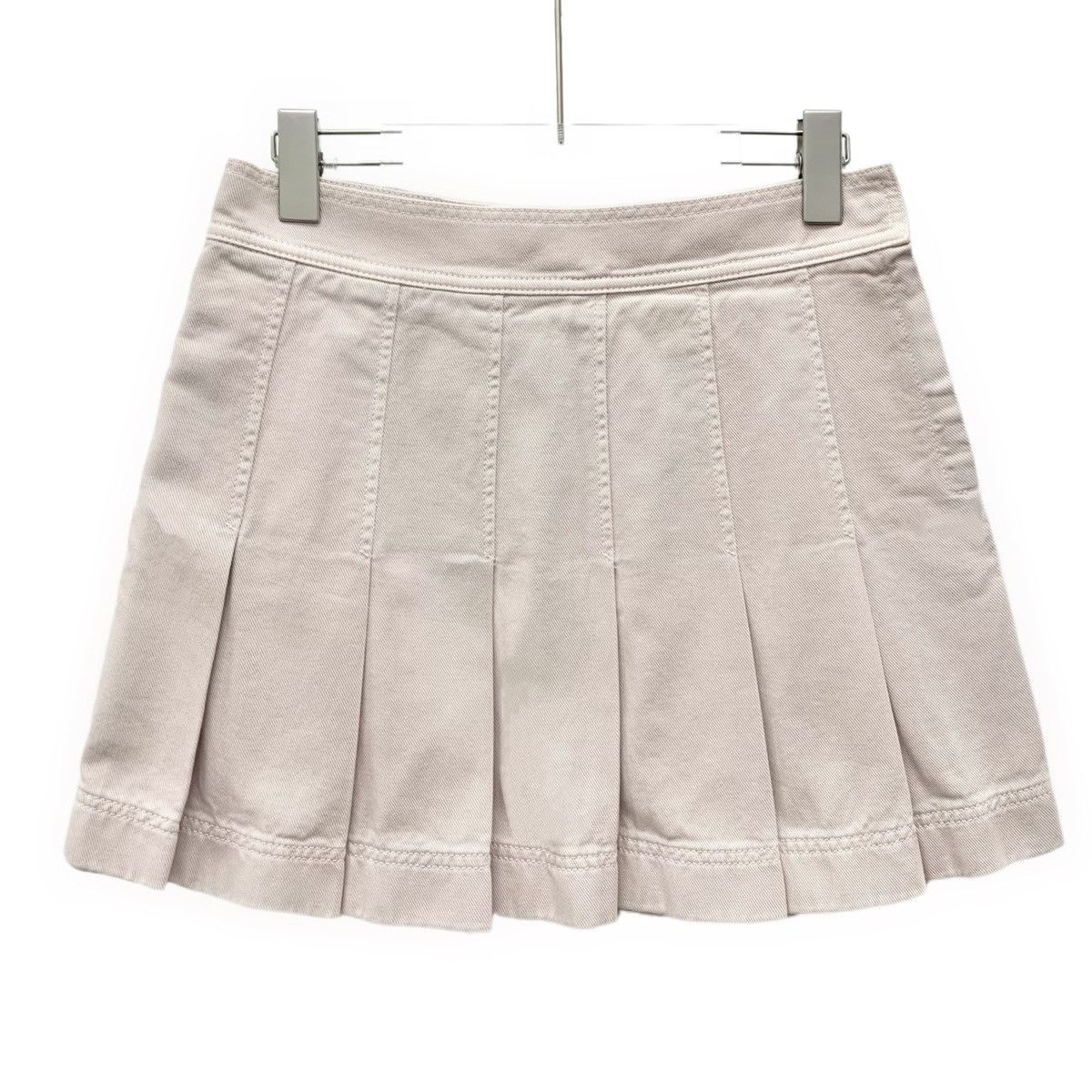 Valentino Valentino Light Pink Cotton Casual Pleated Mini Skirt K26WX Size 27" / US 4 / IT 40 - 1 Thumbnail
