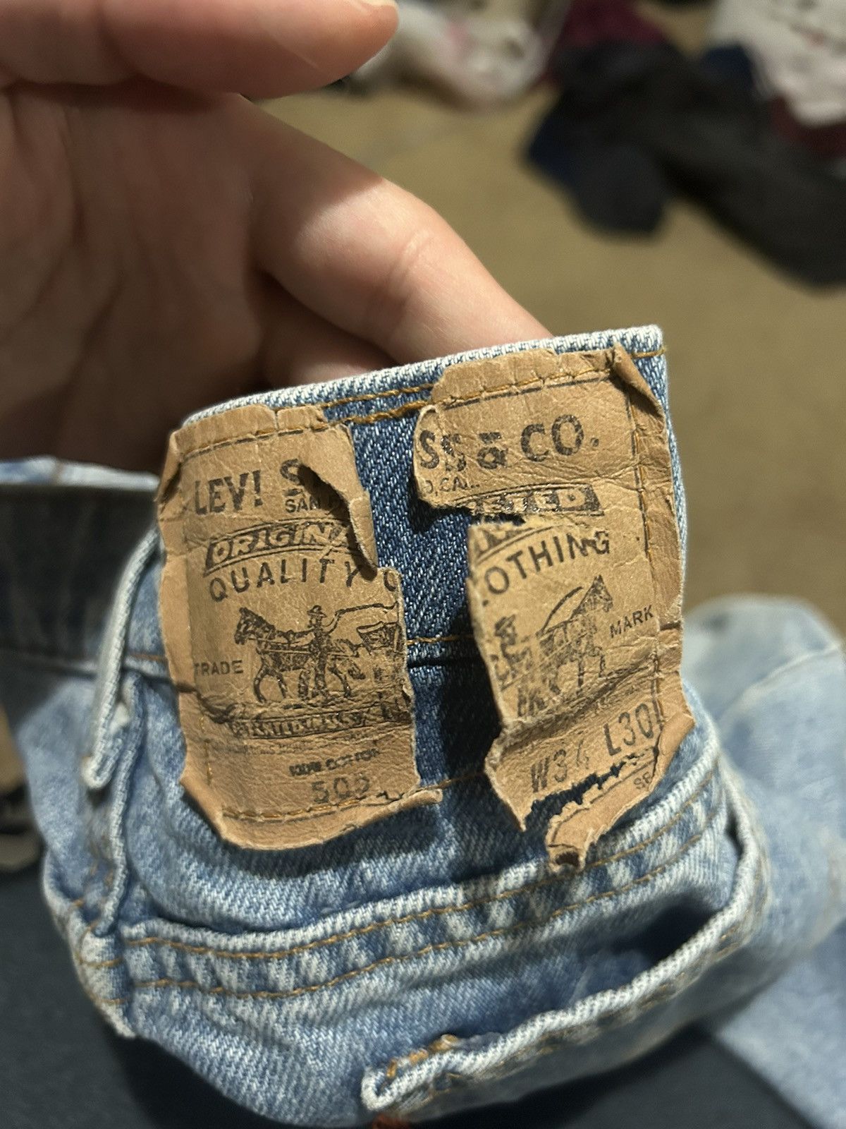 Levi's × Vintage Vintage Levis 505 Orange Tabs 34 30 Size US 34 / EU 50 - 6 Thumbnail