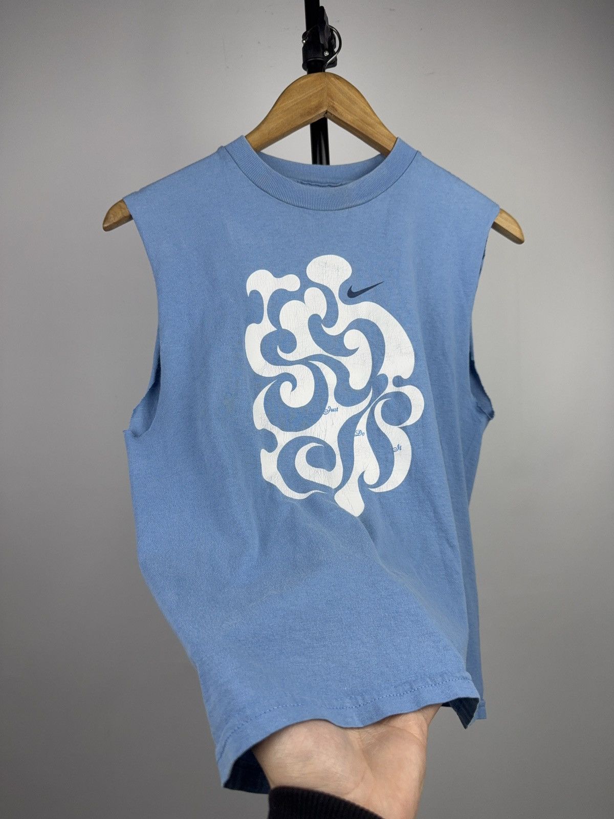 Nike Vintage Nike Just Do It Graphic Muscle sleeveless Blue Y2K Size M / US 6-8 / IT 42-44 - 6 Thumbnail