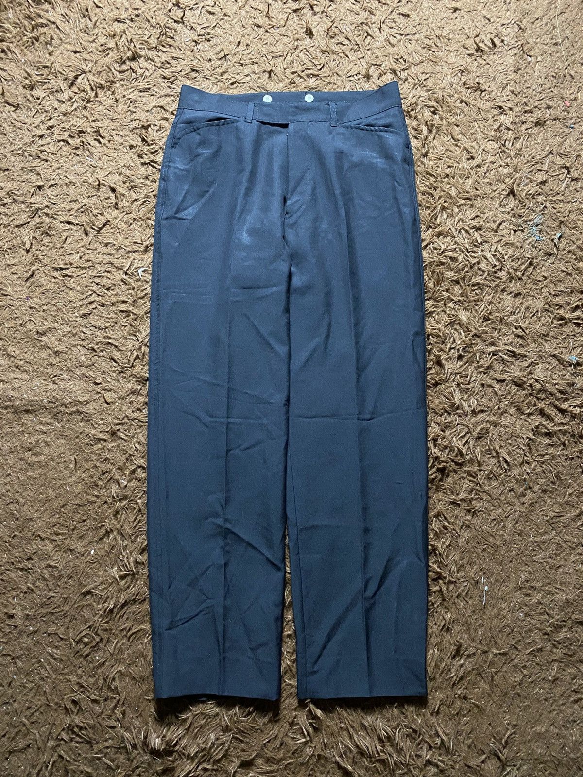 Gucci × Tom Ford 90s - GUCCI TOMFORD WOOL&MOHAIR TROUSER Size 32" / US 10 / IT 46 - 1 Thumbnail