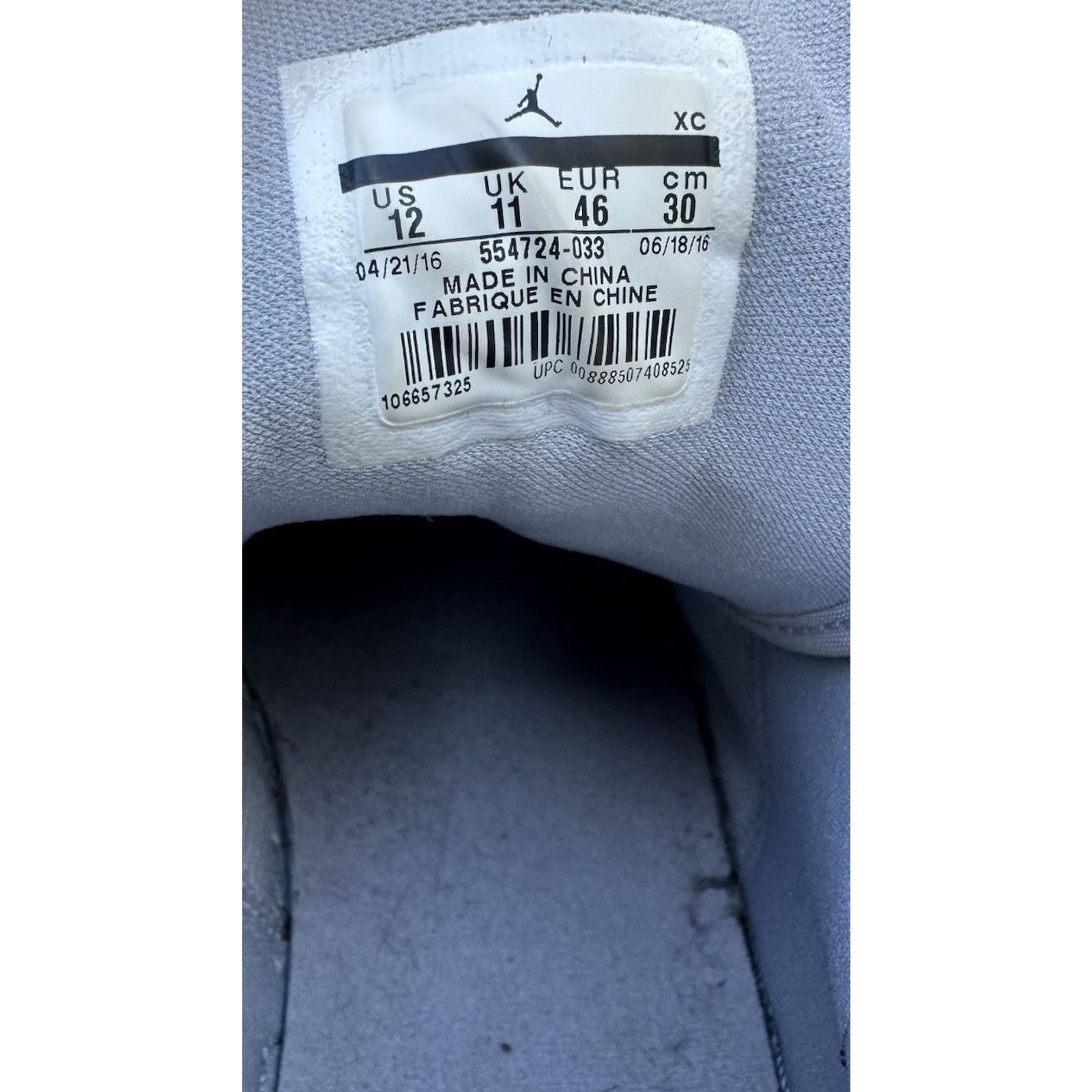 Nike Nike Air Jordan 1 Mid 'Wolf Grey' Size 12 554724-033 Size US 12 / EU 45 - 13 Thumbnail