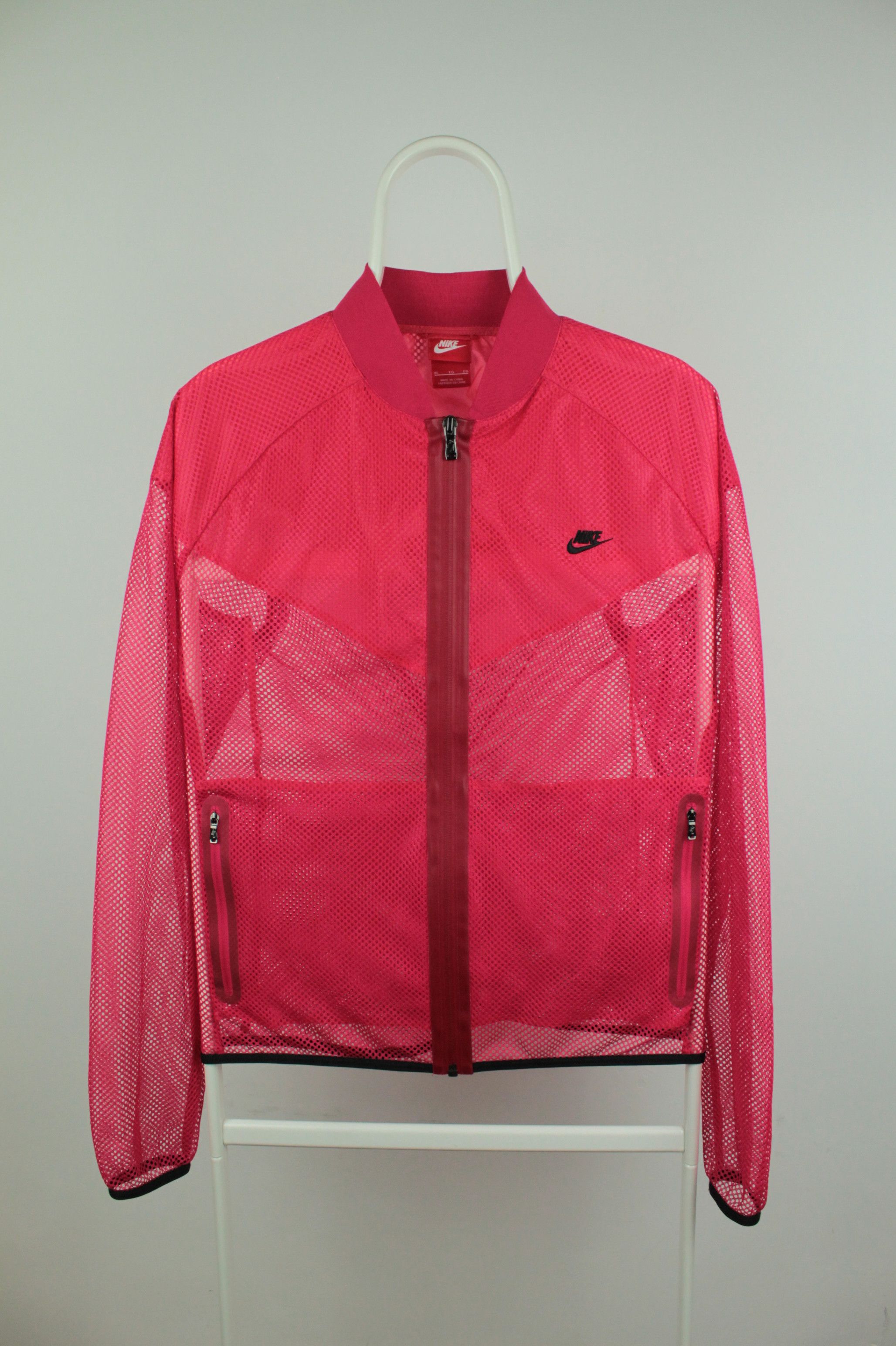 Nike Nike Sunset Mesh Red Women's Sportswear Jacket Size XL / US 12-14 / IT 48-50 - 2 Thumbnail