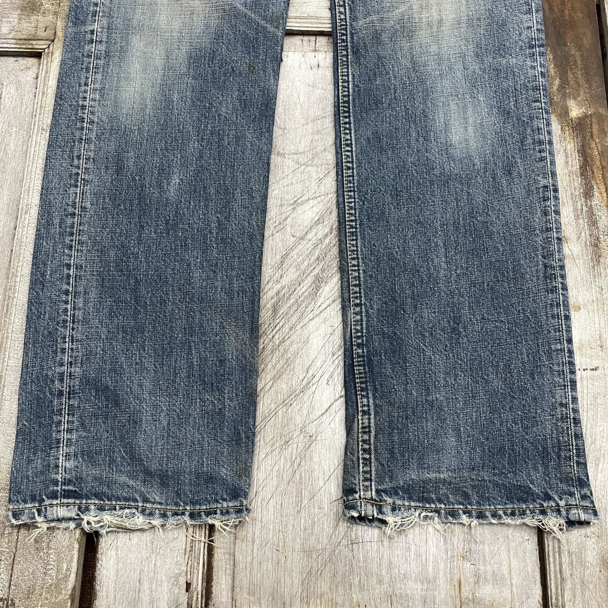 Levi's Vintage Levis 502 Distressed Faded Blue Jeans wc 336 Size US 32 / EU 48 - 3 Thumbnail