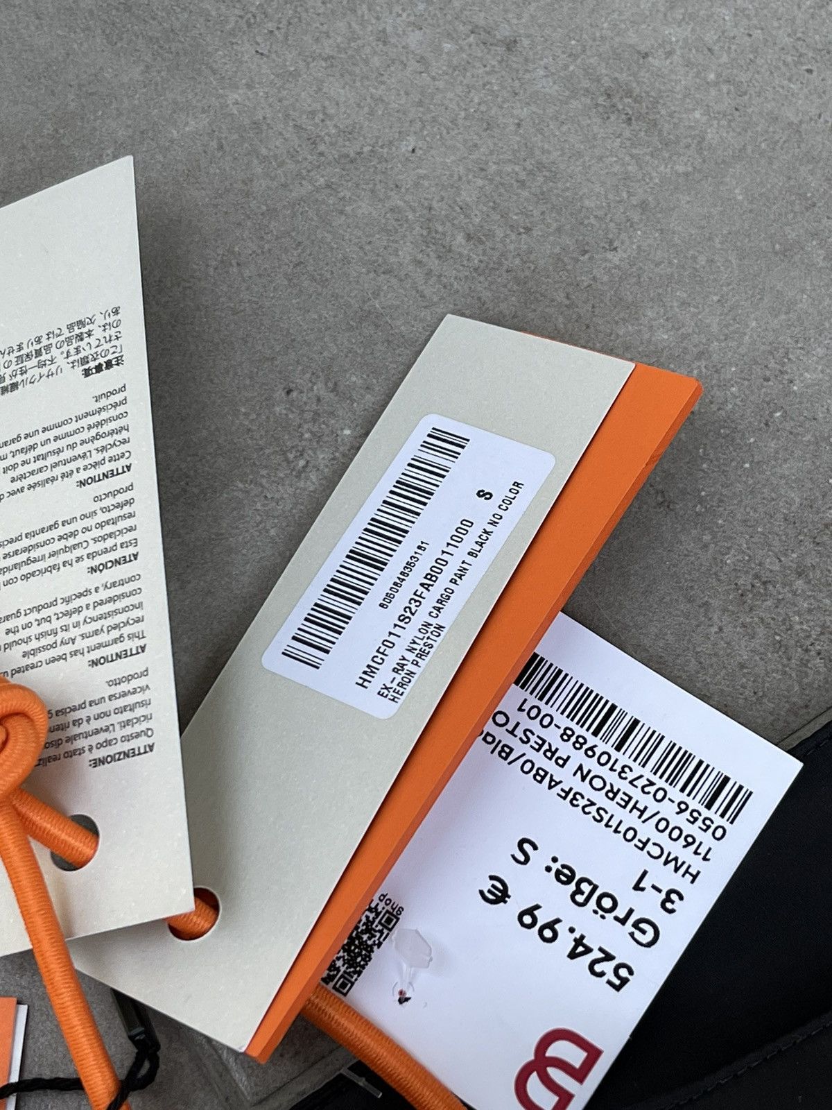 Heron Preston !DS! SS23 Heron Preston X-Ray Track Black Cargo Pants Size US 32 / EU 48 - 24 Thumbnail