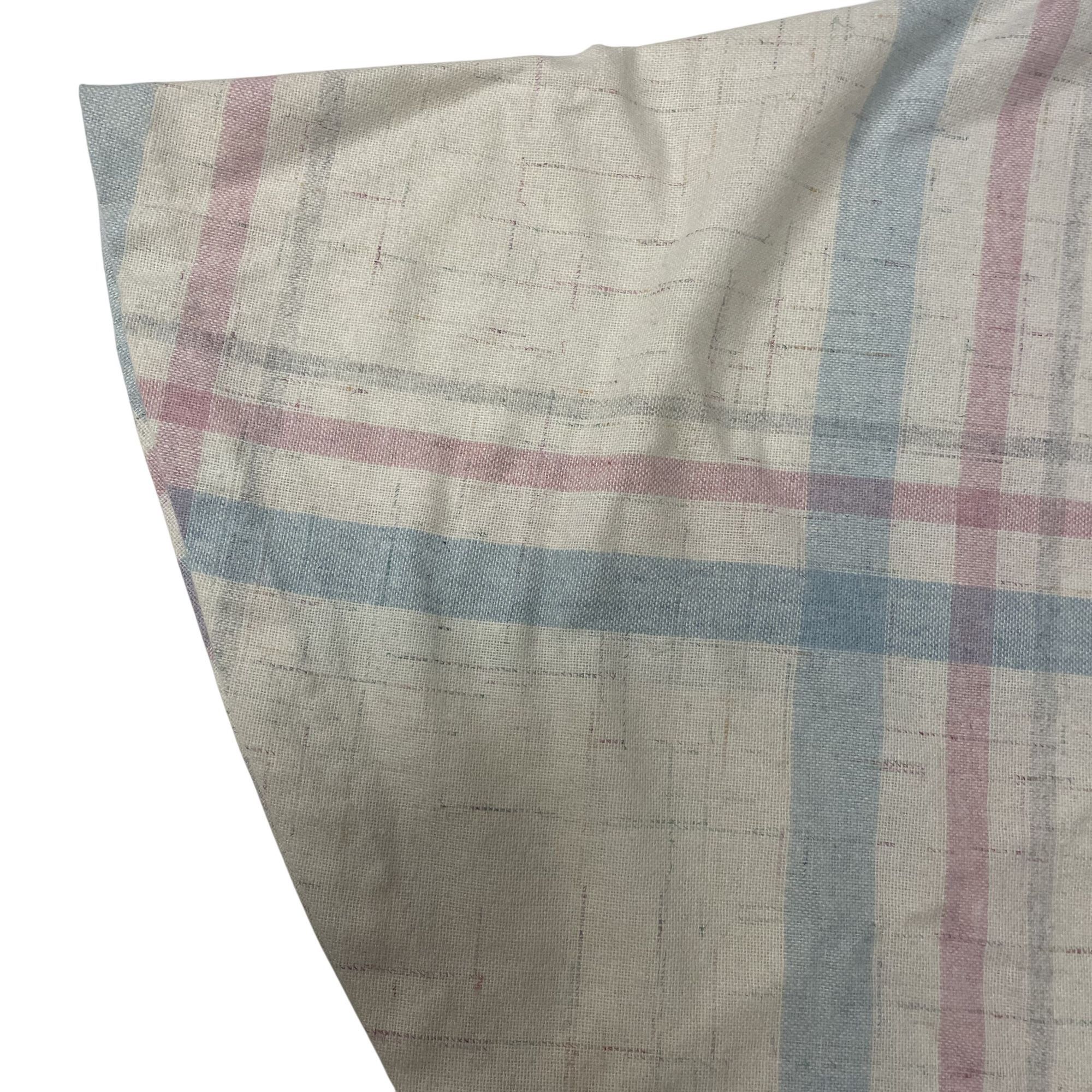 Other Vtg PASTEL Cream Blue Pink Plaid MIDI Fleck A Line Skirt Size 26" / US 2 / IT 38 - 7 Thumbnail