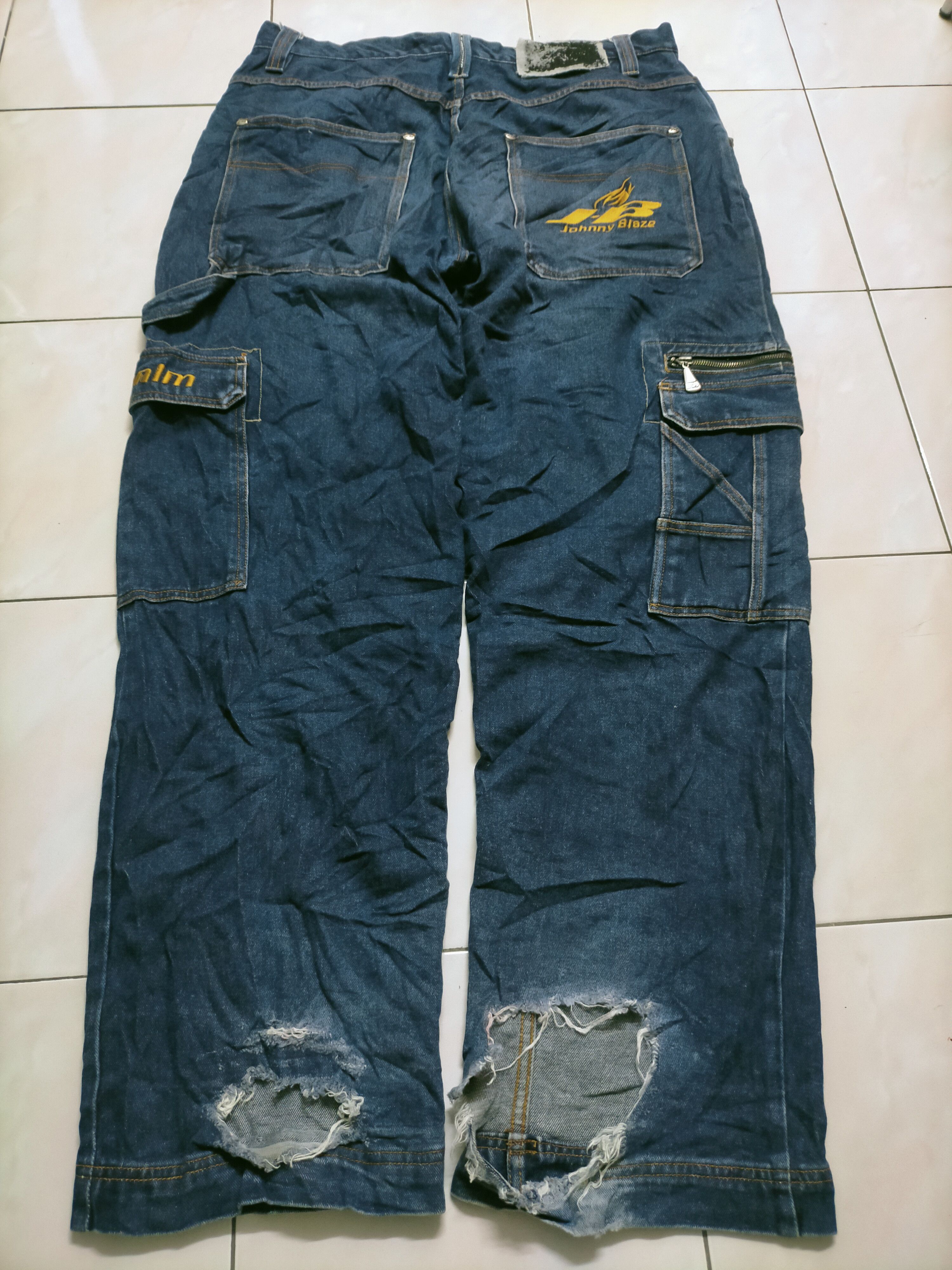 Southpole 🔥 Johnny Blaze Baggy Cargo Carpenter Jeans Size US 38 / EU 54 - 1 Thumbnail