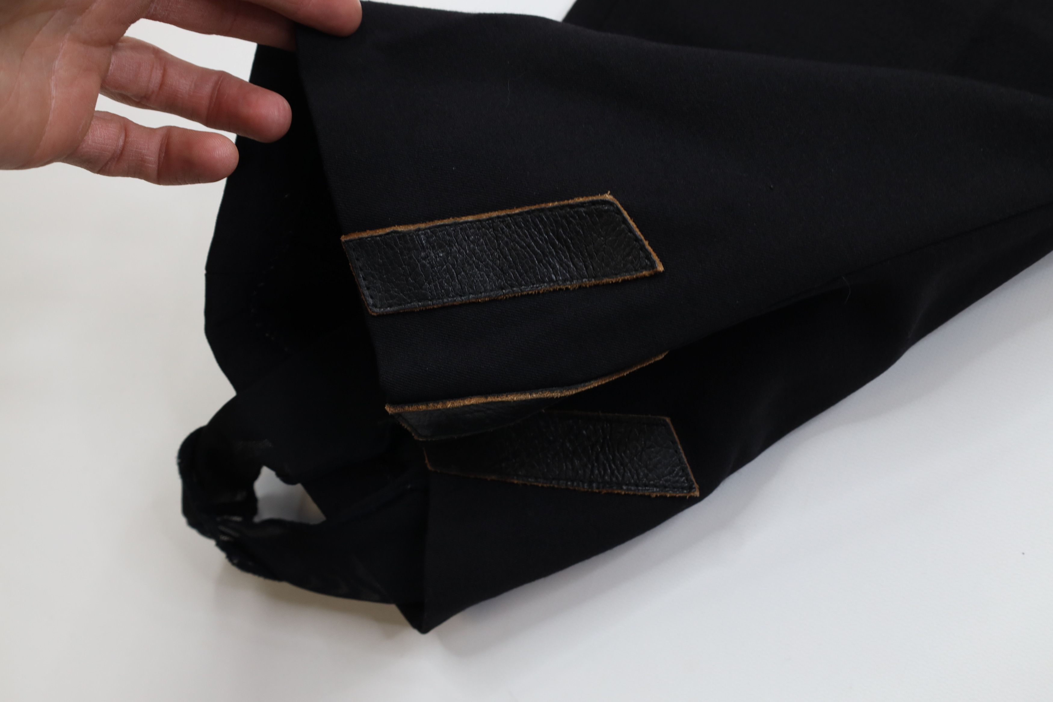 Vintage Vintage 70s Blend Knit Stirrup Ski Pants Black West Germany Size 36" / US 14 / IT 50 - 5 Thumbnail