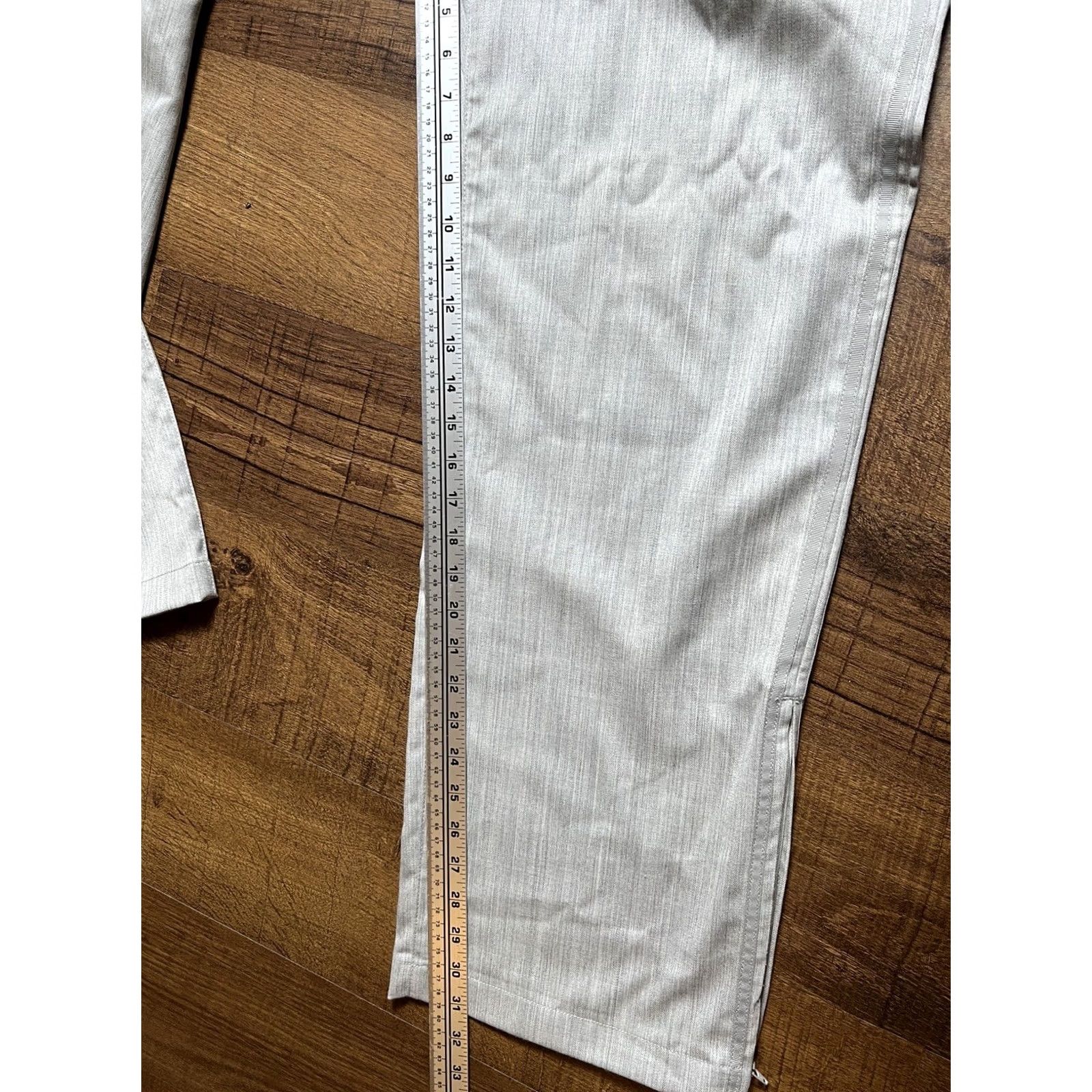 Sean John VINTAGE Sean John Trouser Pants Wool 30X31 Mens Gray 80s 90s Ankle Zip Comfort Waist Pockets Straight Front Dress Duty Wool Blend Size US 30 / EU 46 - 6 Thumbnail