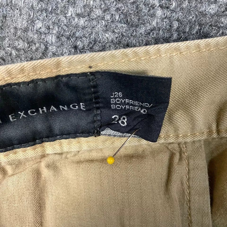Armani Exchange Armani Exchange Chino Pants Women's 28 Boyfriend Beige Size 28" / US 6 / IT 42 - 8 Thumbnail