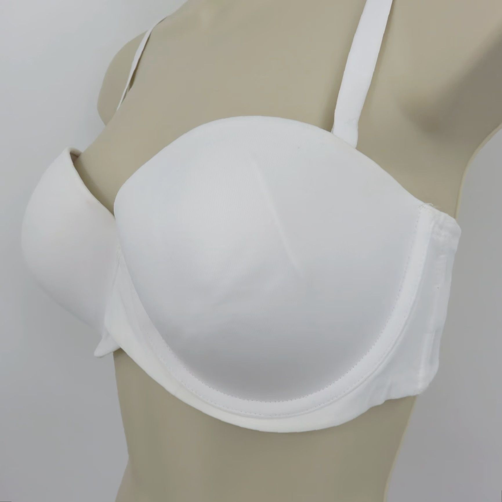 Vintage Maidenform Self Expressions Strapless Lift Bra White 38B Underwire Padded T-Shirt Bra SE6990 Women Size ONE SIZE - 4 Thumbnail