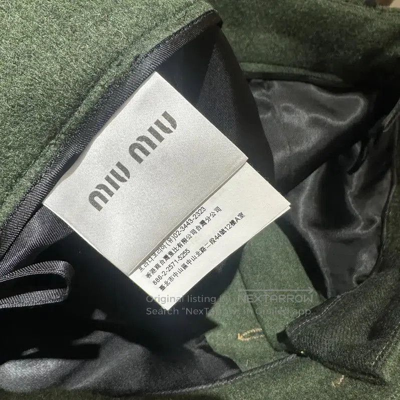 Miu Miu Miu Miu Green Wool Midi Skirt . Size 23" - 5 Thumbnail