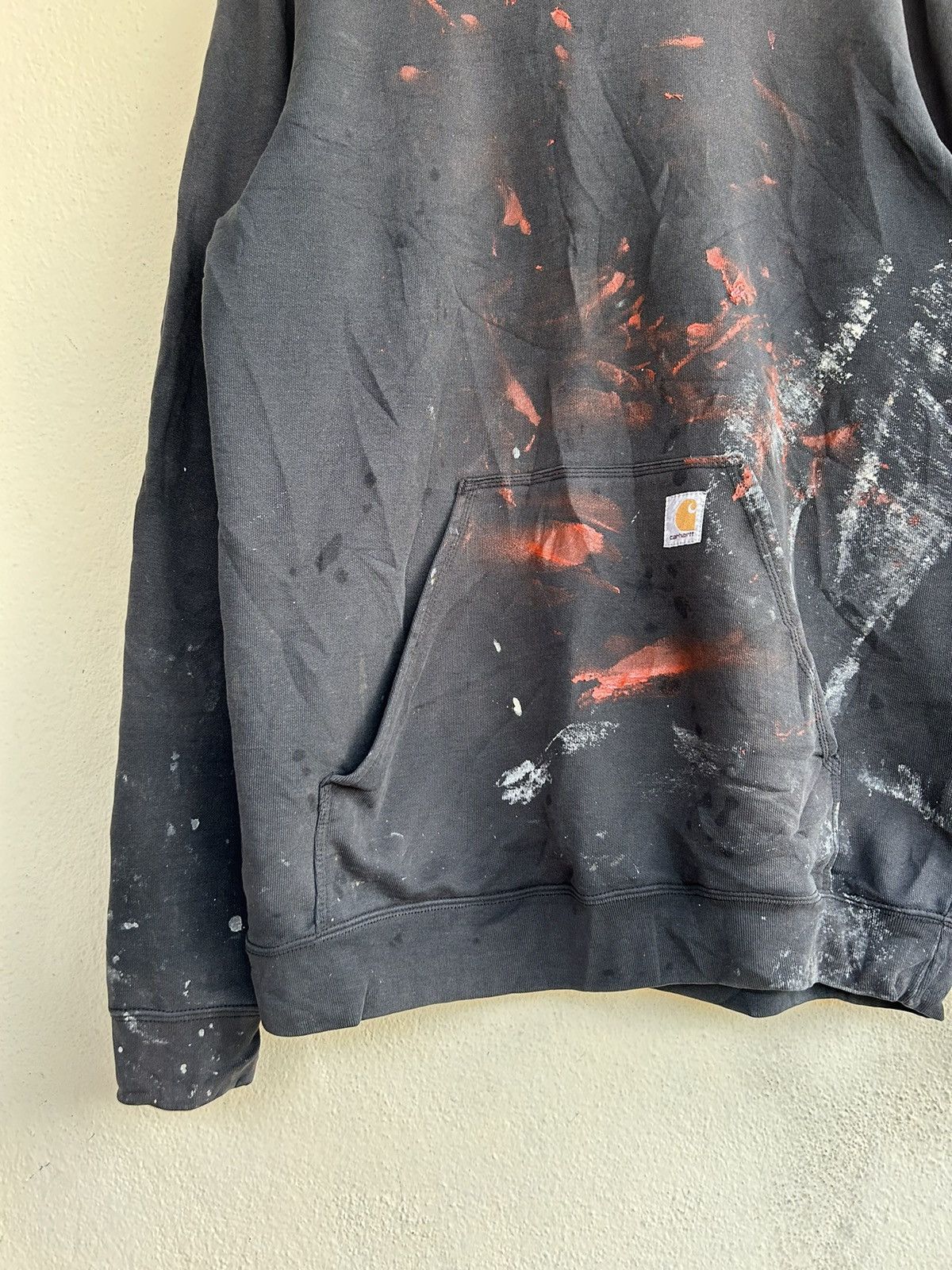 Carhartt × Vintage Carhartt Paints Splattered Pull Over Hoodie Size US L / EU 52-54 / 3 - 5 Thumbnail