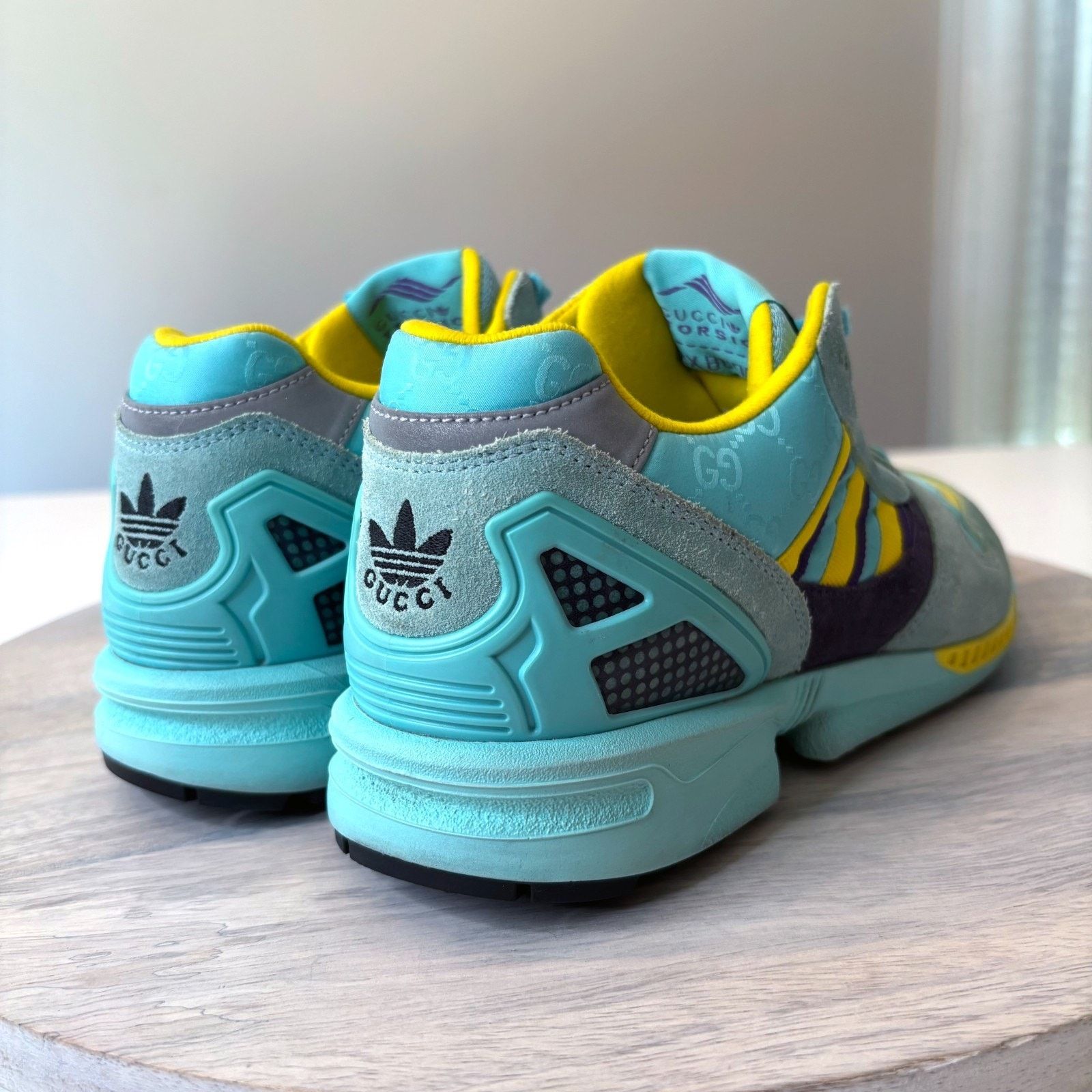 Adidas Gucci Adidas ZX 8000 Aqua Monogram Athletic Sneakers Sz 6.5 Size US 6.5 / IT 36.5 - 9 Thumbnail