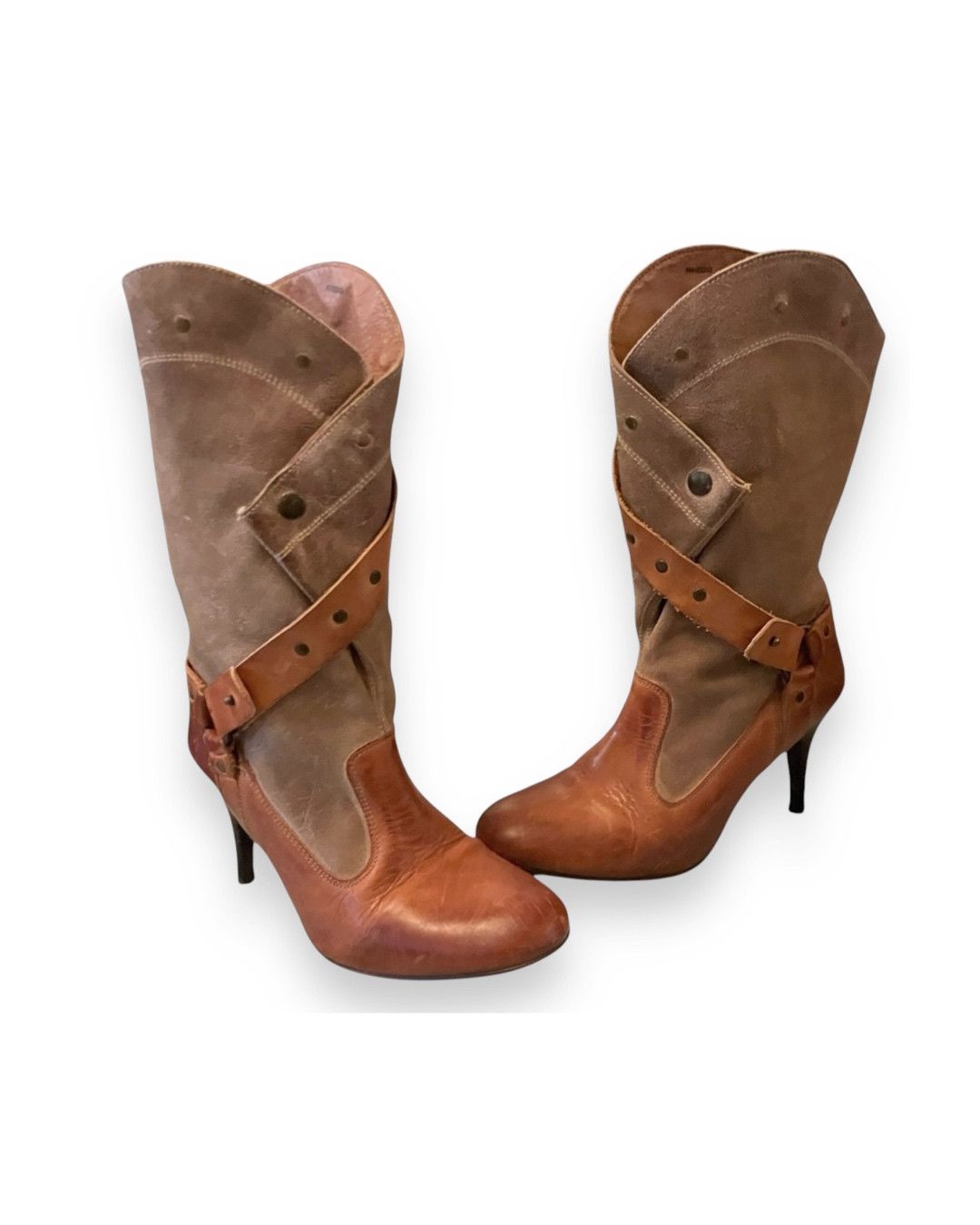 Diesel Iconic 90s DIESEL Style Lab Vintage Heel Boots Size US 8.5 / IT 38.5 - 1 Thumbnail