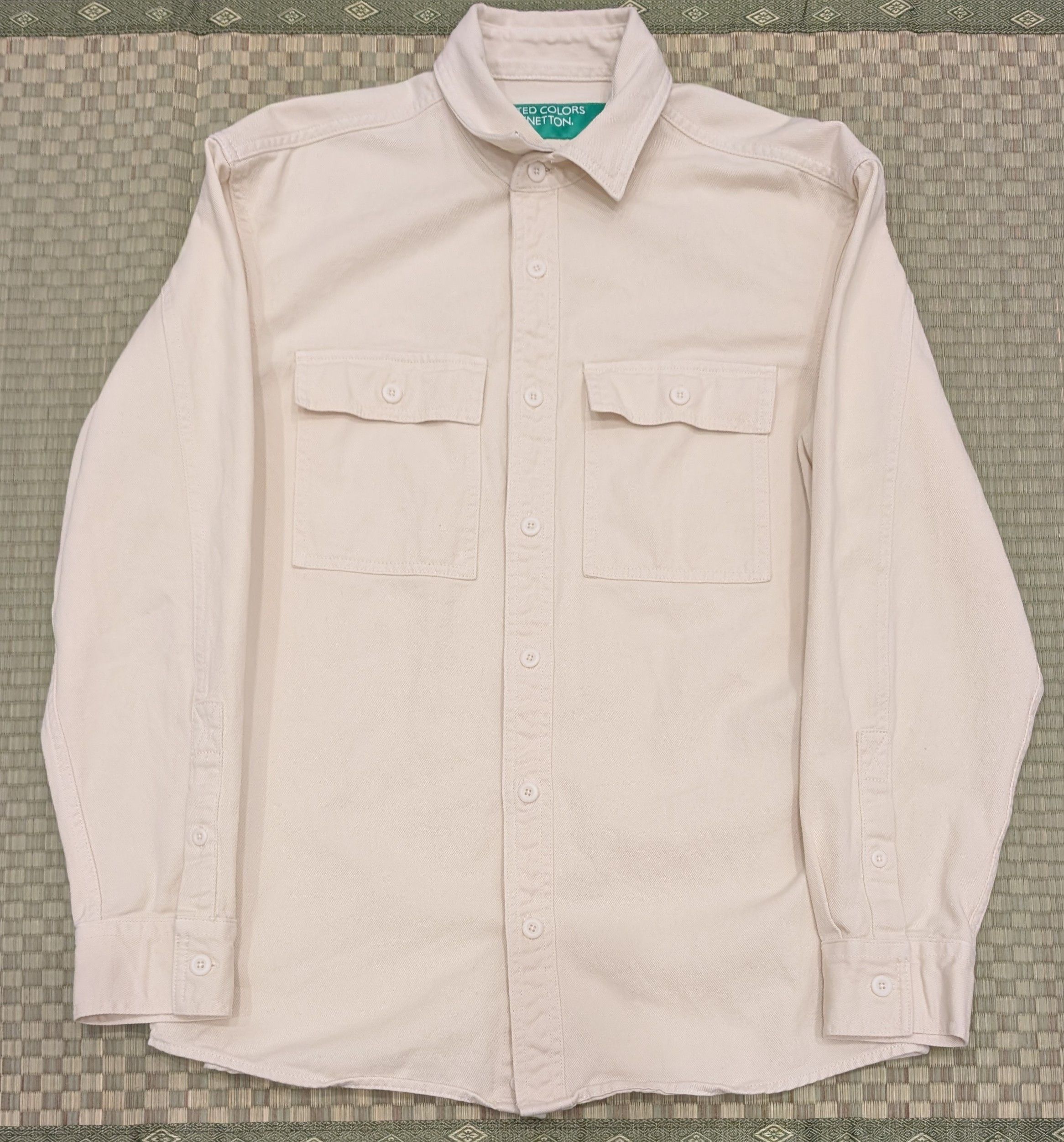 United Colors Of Benetton United Colors of Benetton Natural Twill Overshirt Size US M / EU 48-50 / 2 - 1 Thumbnail