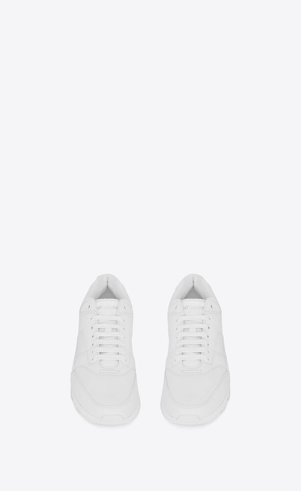 Saint Laurent Paris oc11z0226 760607 Bump Sneakers in Smooth Leather in White Size US 10 / IT 40 - 3 Thumbnail