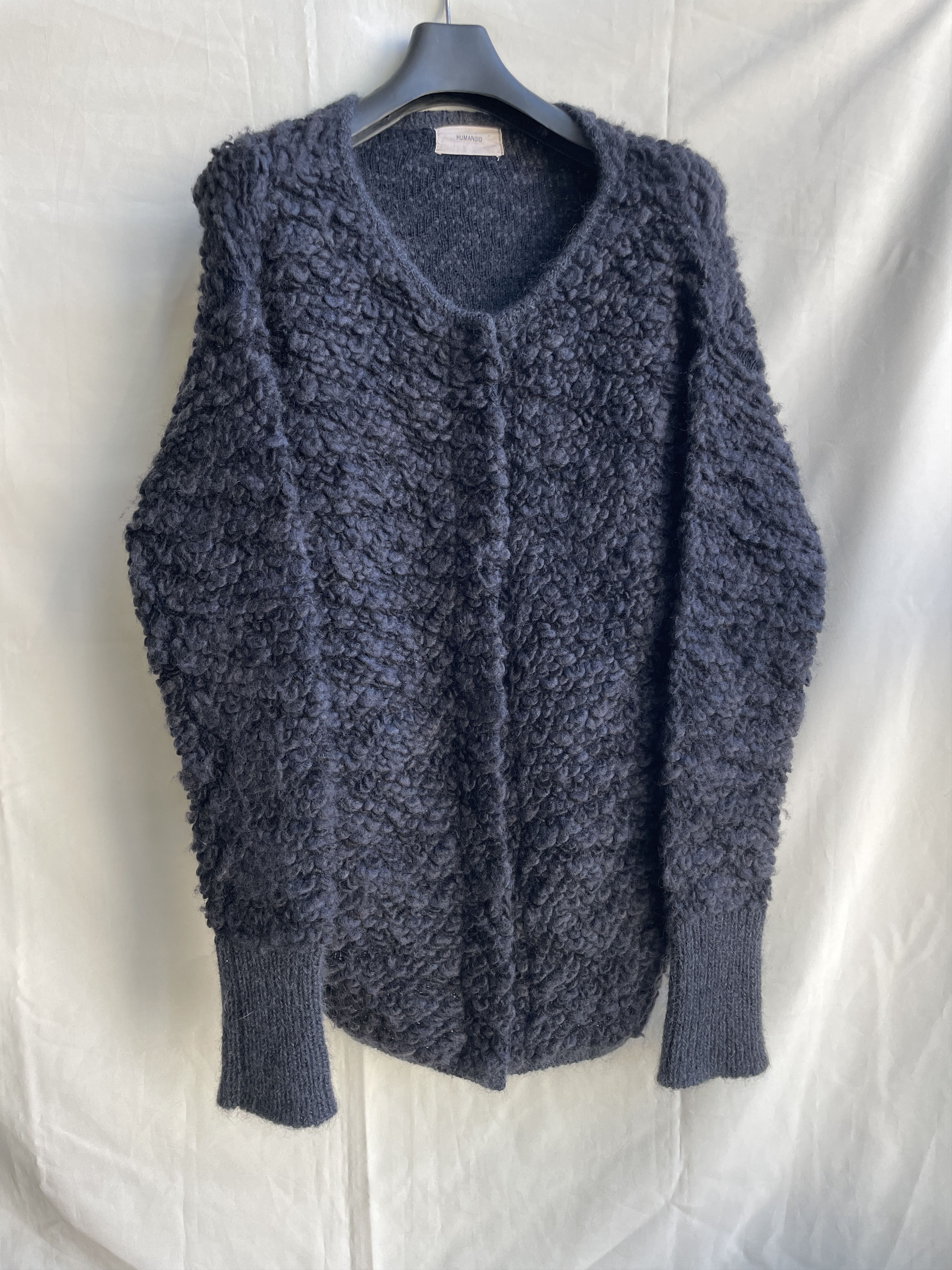 HUMANOID Humanoid Boucle Wool Mohair Heavy Cardigan Size S Size S / US 4 / IT 40 - 1 Thumbnail