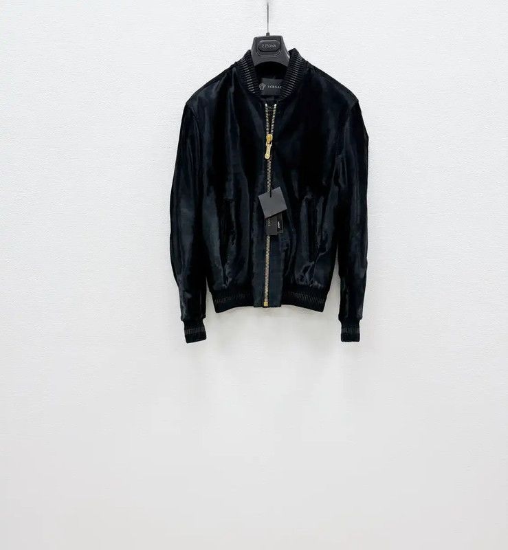 Versace Black Long Sleeve Bomber Jacket 0089