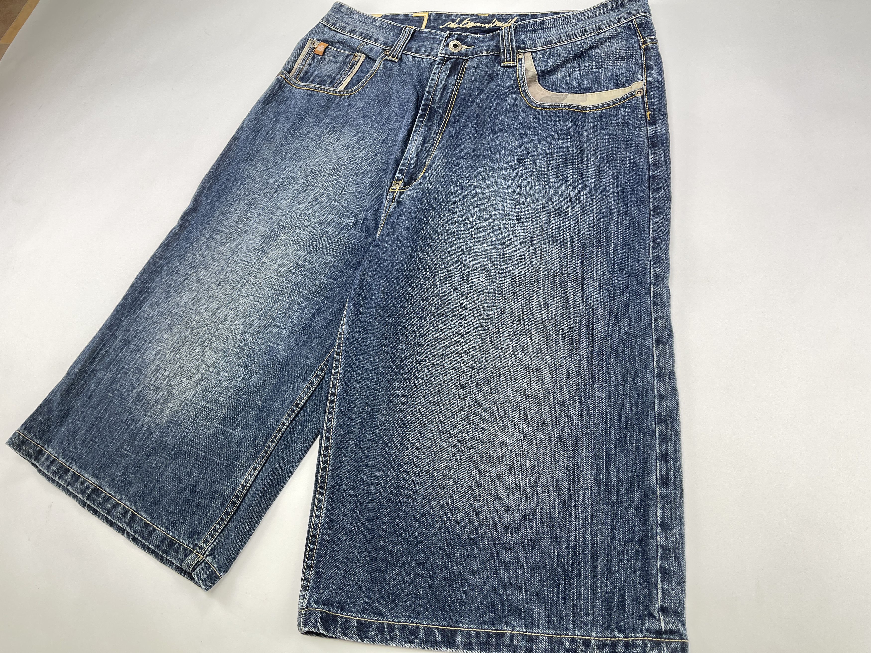 Other Sir Benni Miles jeans shorts, vintage baggy jeans 90s 36 Size US 36 / EU 52 - 9 Thumbnail