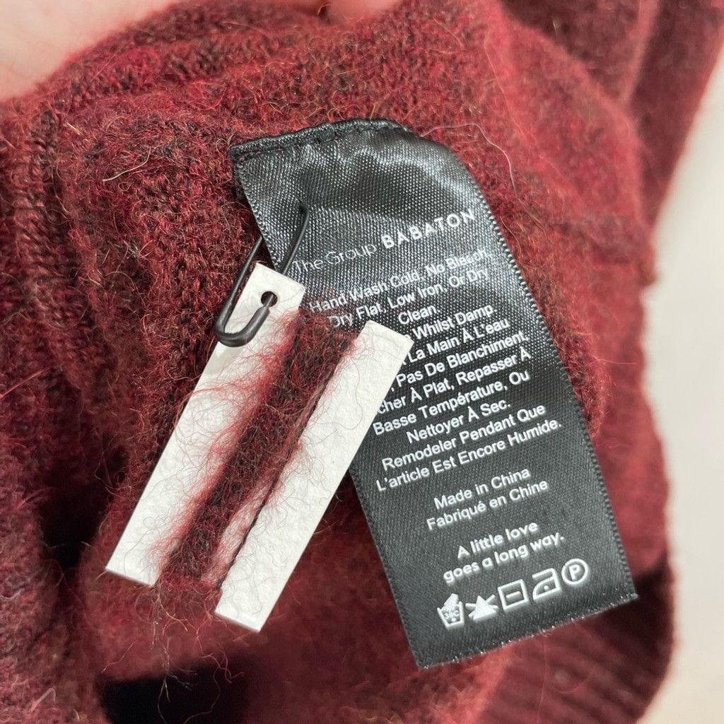Other Babaton Burgundy Alpaca Wool Blend Cowl Sweater Size XS Size XS / US 0-2 / IT 36-38 - 6 Thumbnail