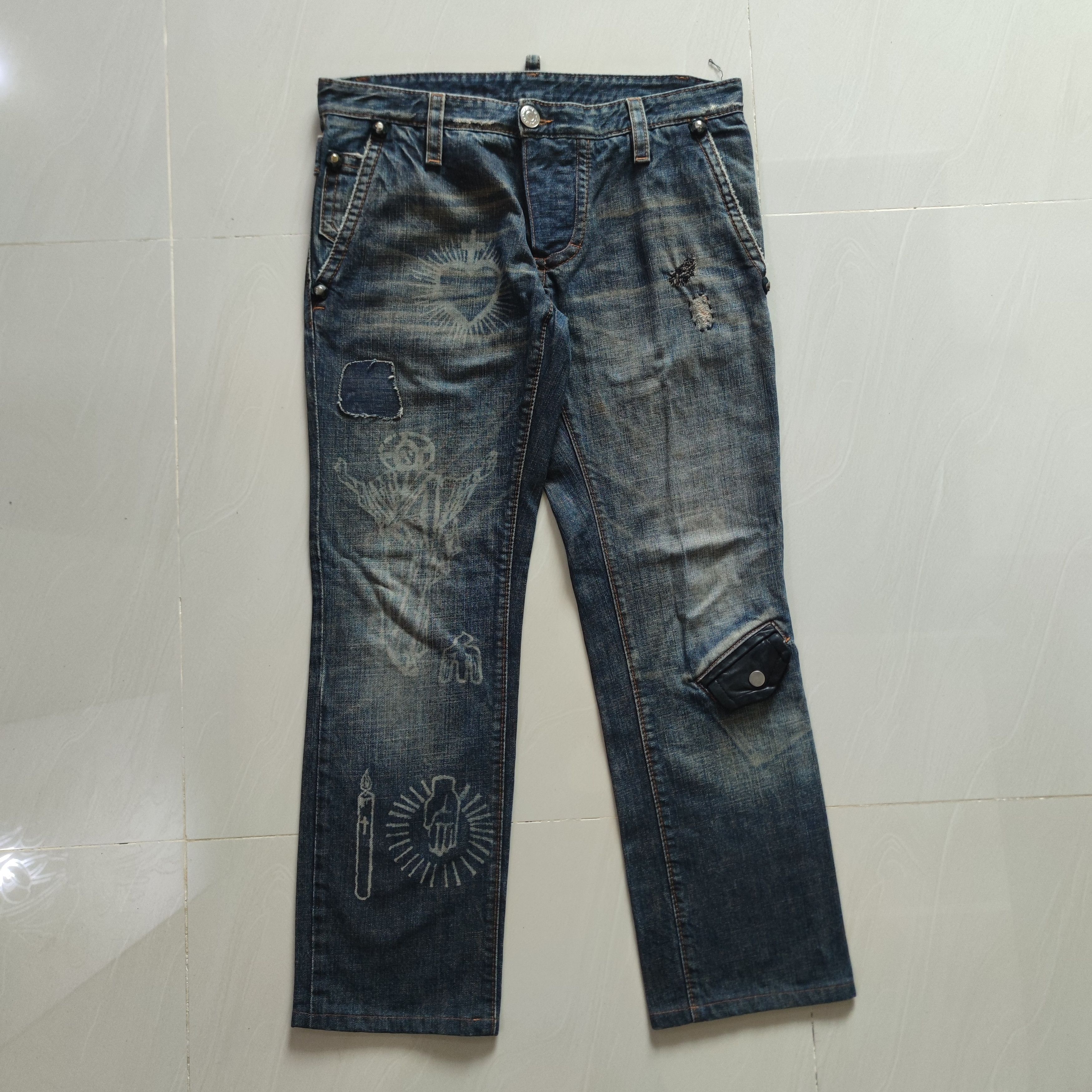 Dsquared2 DSQUARED RARE DESIGN JEAN Size US 34 / EU 50 - 1 Thumbnail