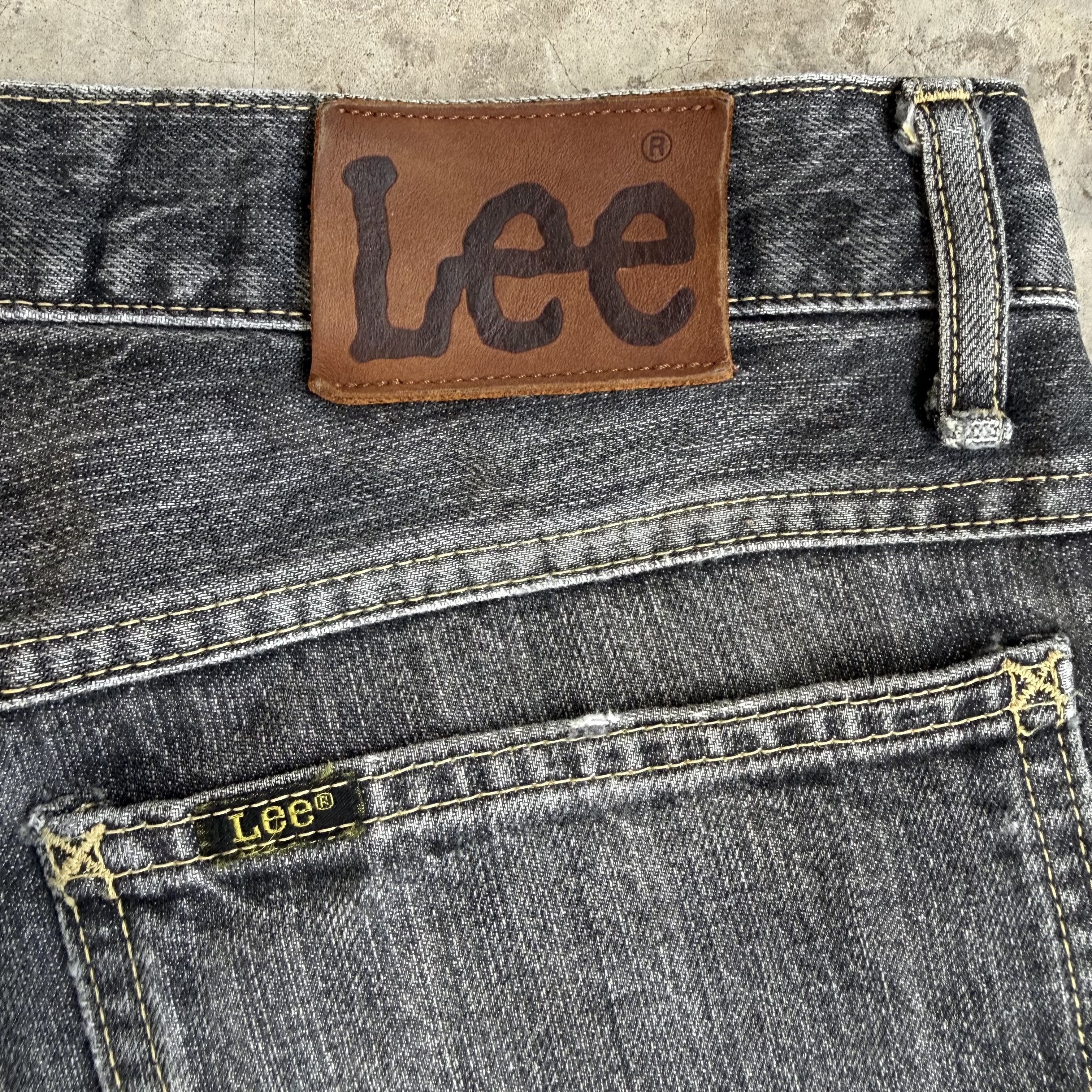 Lee Vintage Lee Rider Black Faded Denim Jeans Size US 33 - 12 Thumbnail