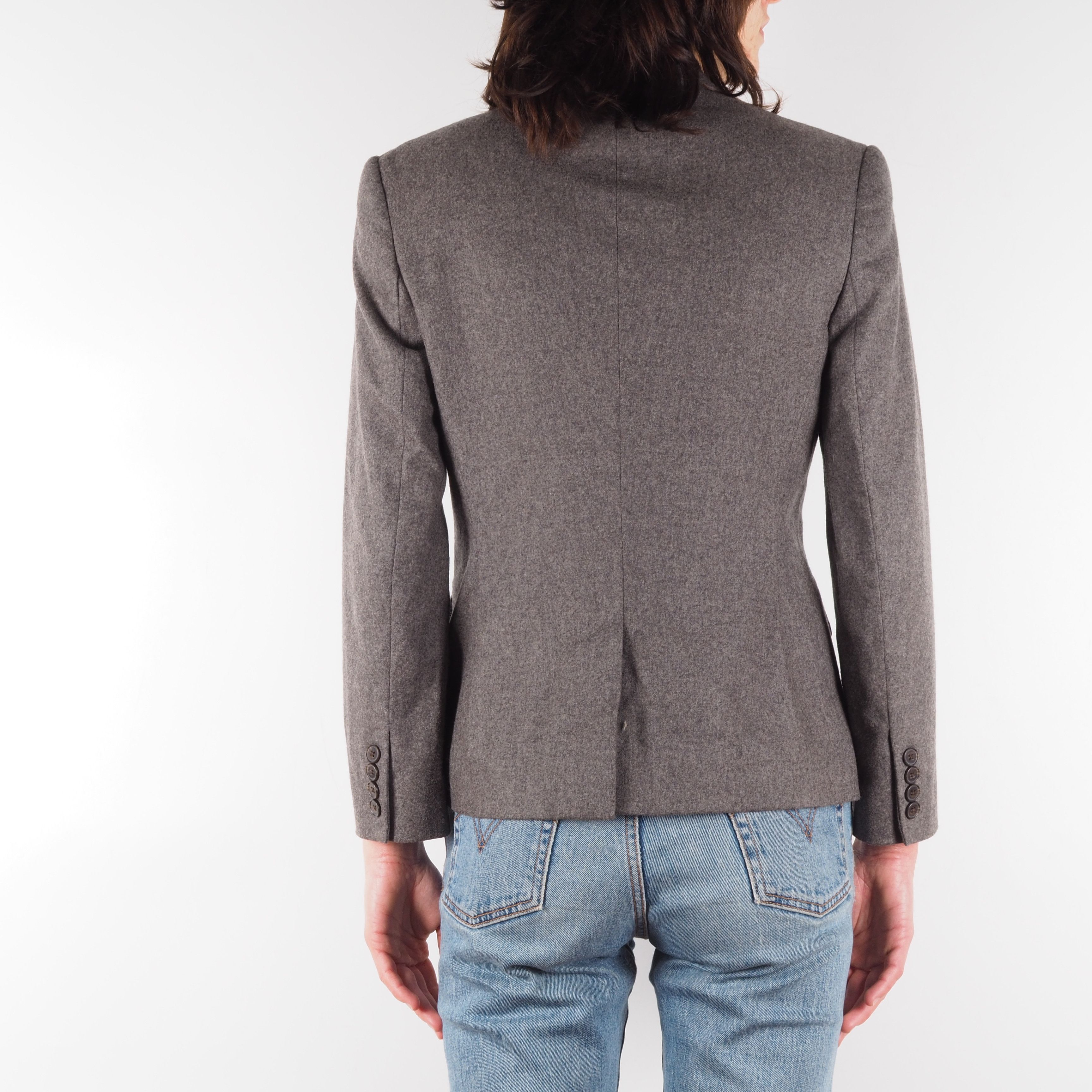 Ralph Lauren × Vintage Ralph Lauren Vintage Wool Gray Jacket Blazer Size M / US 6-8 / IT 42-44 - 2 Thumbnail