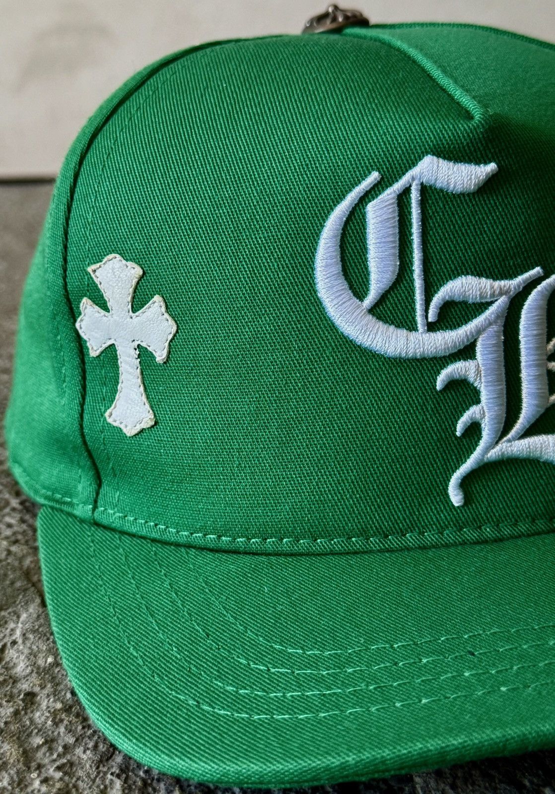 Chrome Hearts Chrome Hearts - Leather Cross Patch - Baseball Hat Size ONE SIZE - 3 Thumbnail
