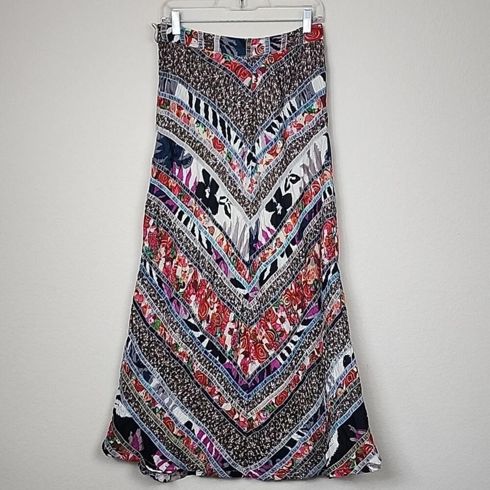 Free People Free People Size 6 Vintage Intricate Patchwork Skirt Size 28" / US 6 / IT 42 - 2 Thumbnail