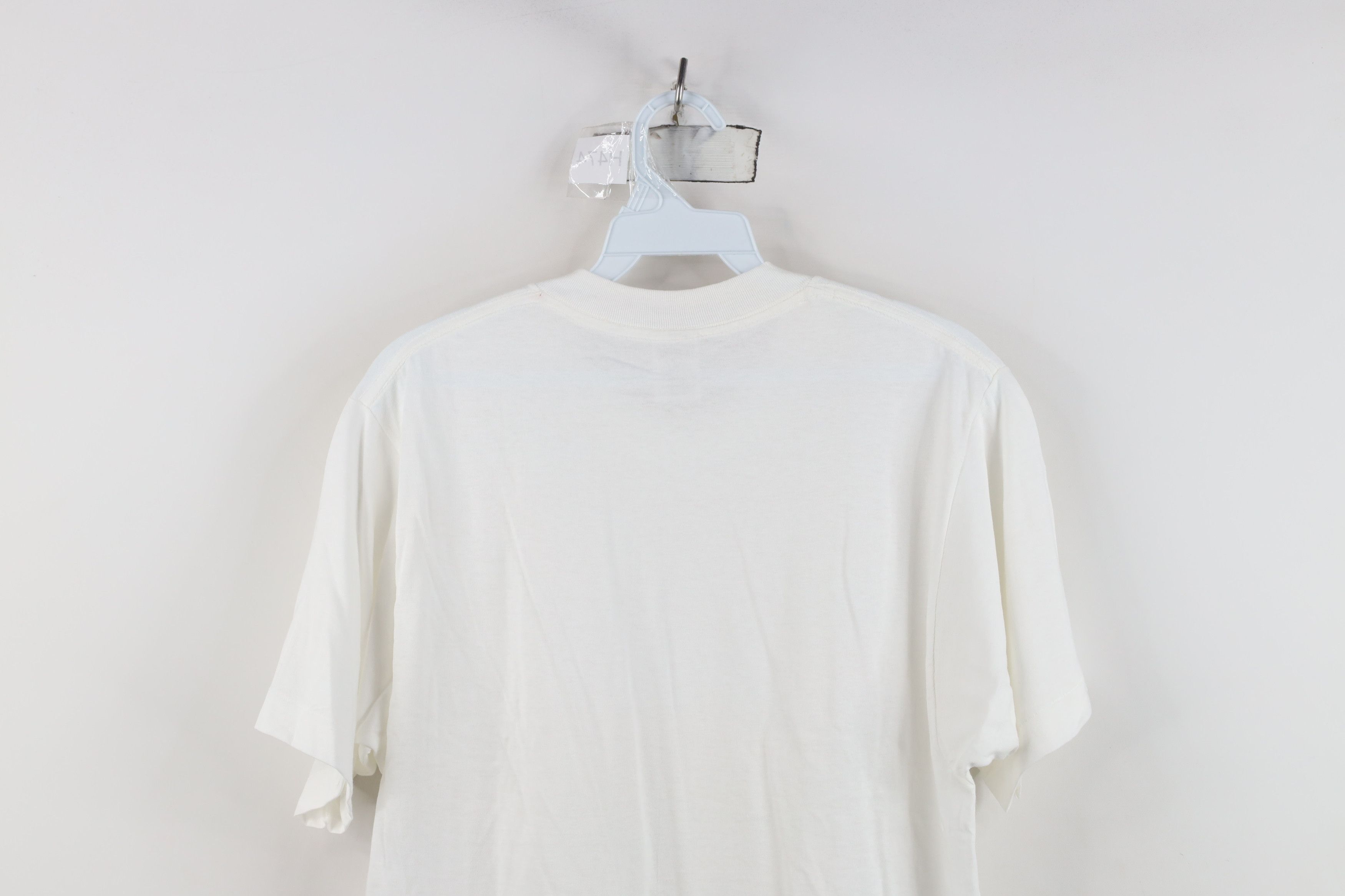 Vintage Deadstock Vintage 90s Streetwear Cotton T-Shirt White USA Size US M / EU 48-50 / 2 - 8 Thumbnail