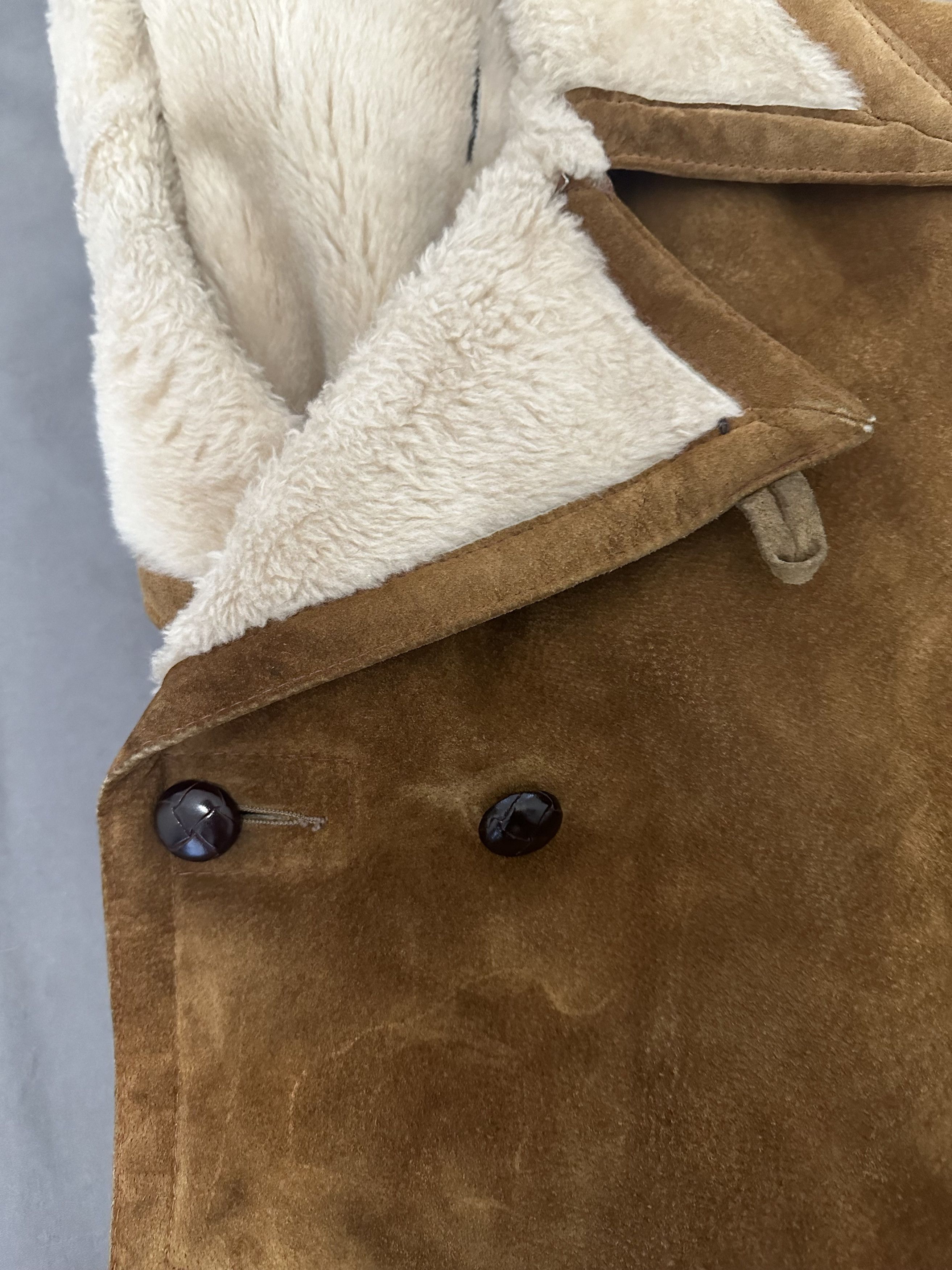 Vintage Deerskin Double Breasted Shearling Coat Size US M / EU 48-50 / 2 - 6 Thumbnail