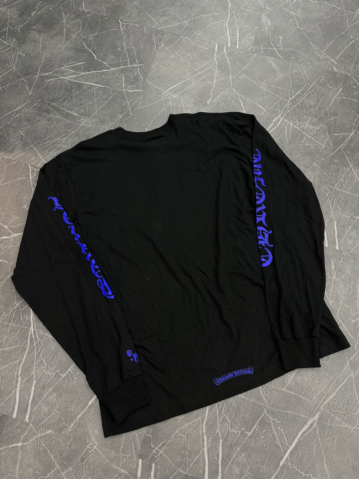 Chrome Hearts Chrome Hearts 1988 Neck Logo Long Sleeve Blue Size US XL / EU 56 / 4 - 3 Thumbnail