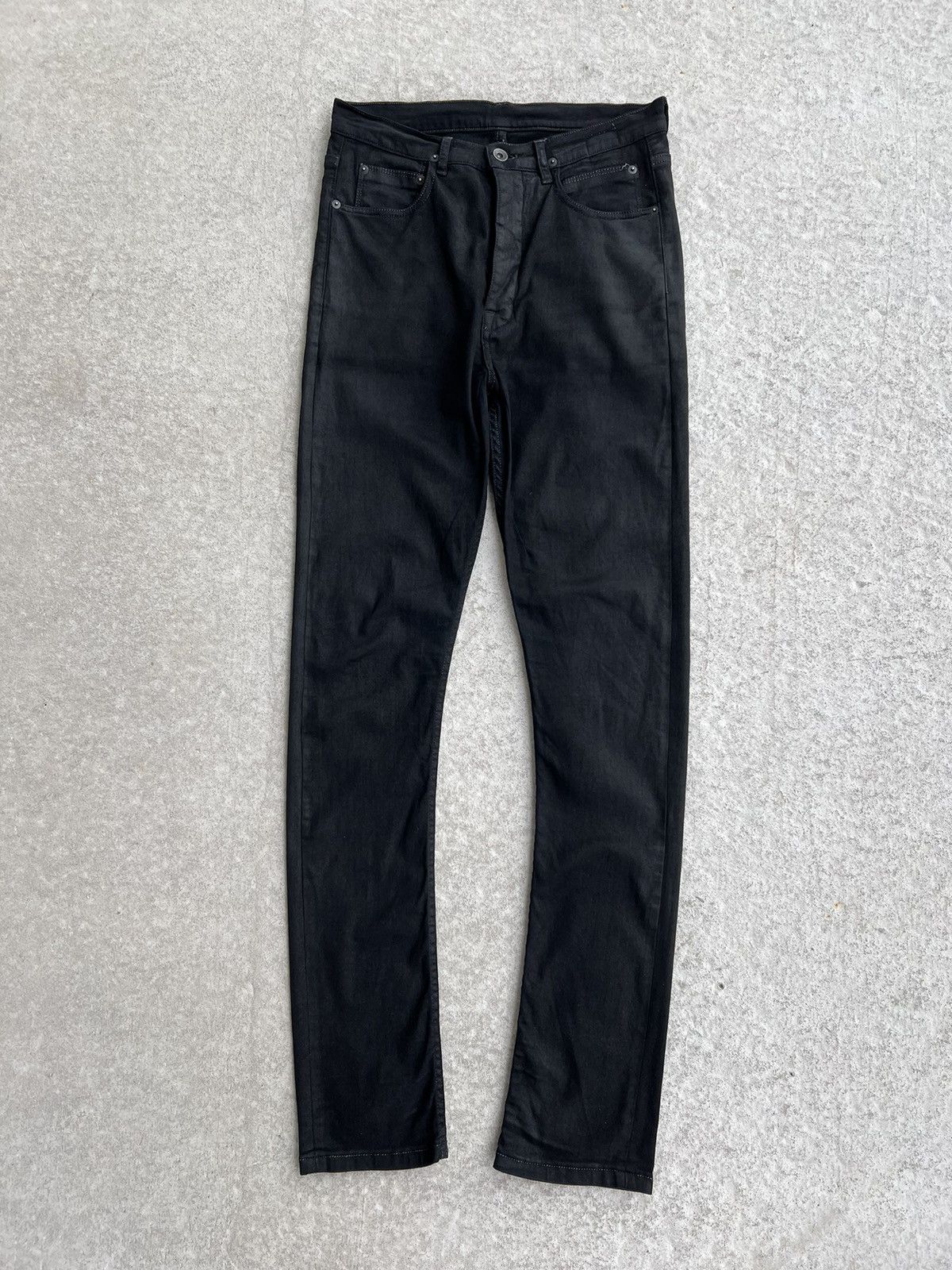 Rick Owens Rick Owens Torrence Cut Waxed Denim Jeans Pants | Grailed