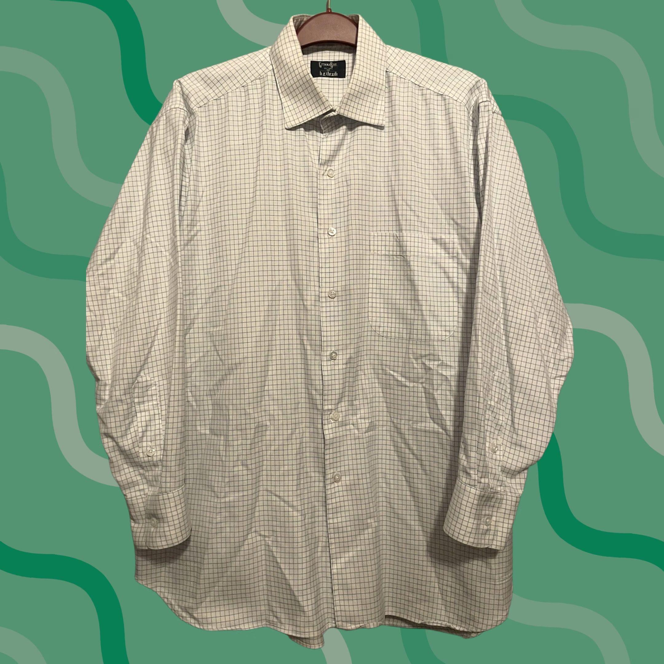 Vintage Gitman Bros Shirt Mens XL White Button-Up Oxford Cotton Slim Button-Down Collar Vintage No (B101) Size US XL / EU 56 / 4 - 1 Thumbnail