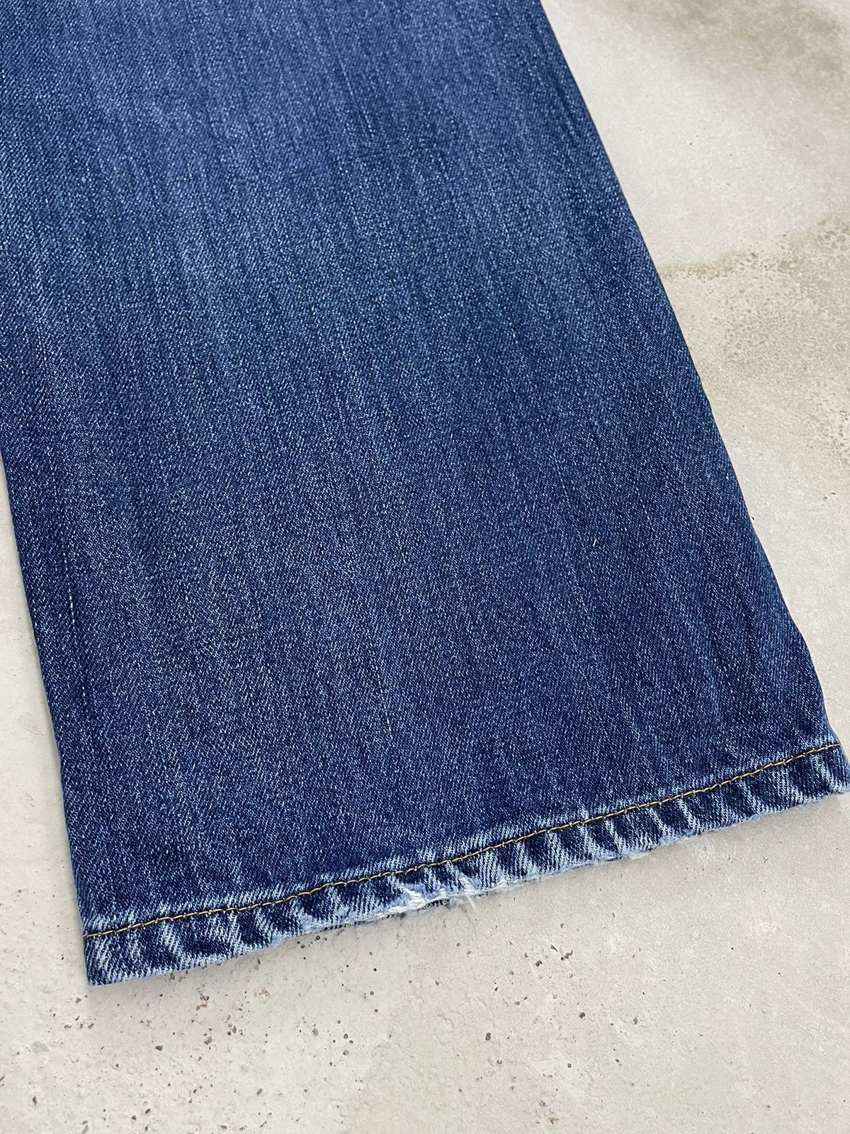 Levi's × Vintage Levis 505 Blue Washed Distressed Denim Size US 30 / EU 46 - 14 Thumbnail