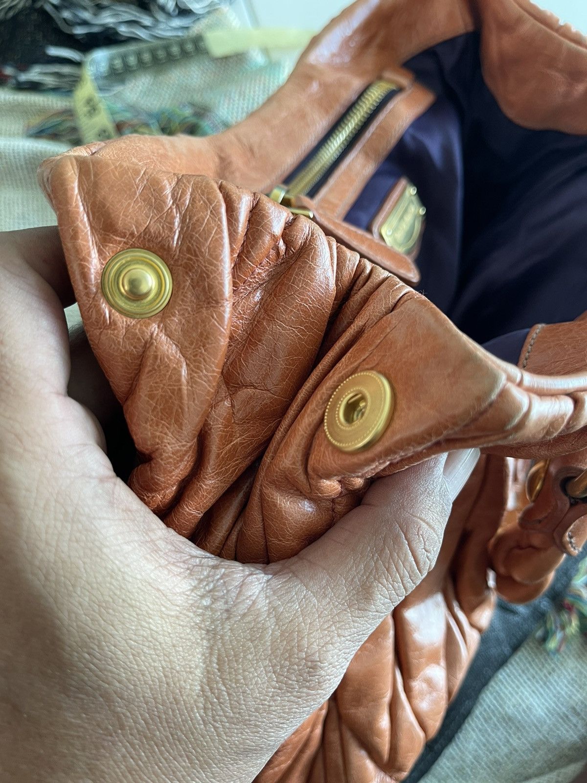 Miu Miu Miu Miu Bag Hand Bag Peach Size ONE SIZE - 12 Thumbnail