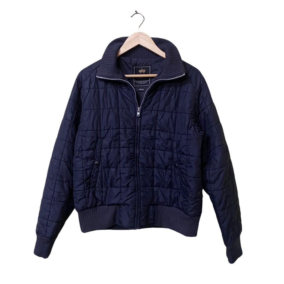 Alpha industries puffer black jacket