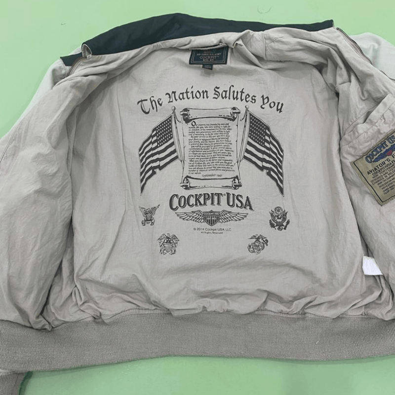 Vintage Vintage Cockpit USA Flight Jacket Size US L / EU 52-54 / 3 - 6 Thumbnail