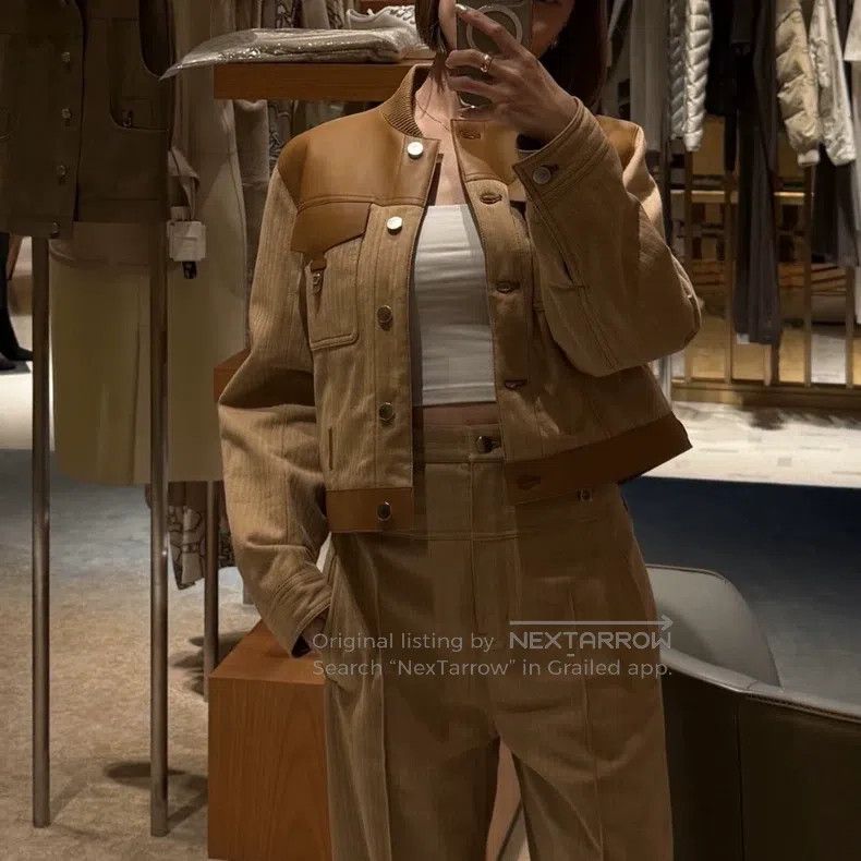 Hermes Hermes Patch Leather Logo Two-Way Wear Jacket Size XS / US 0-2 / IT 36-38 - 7 Thumbnail