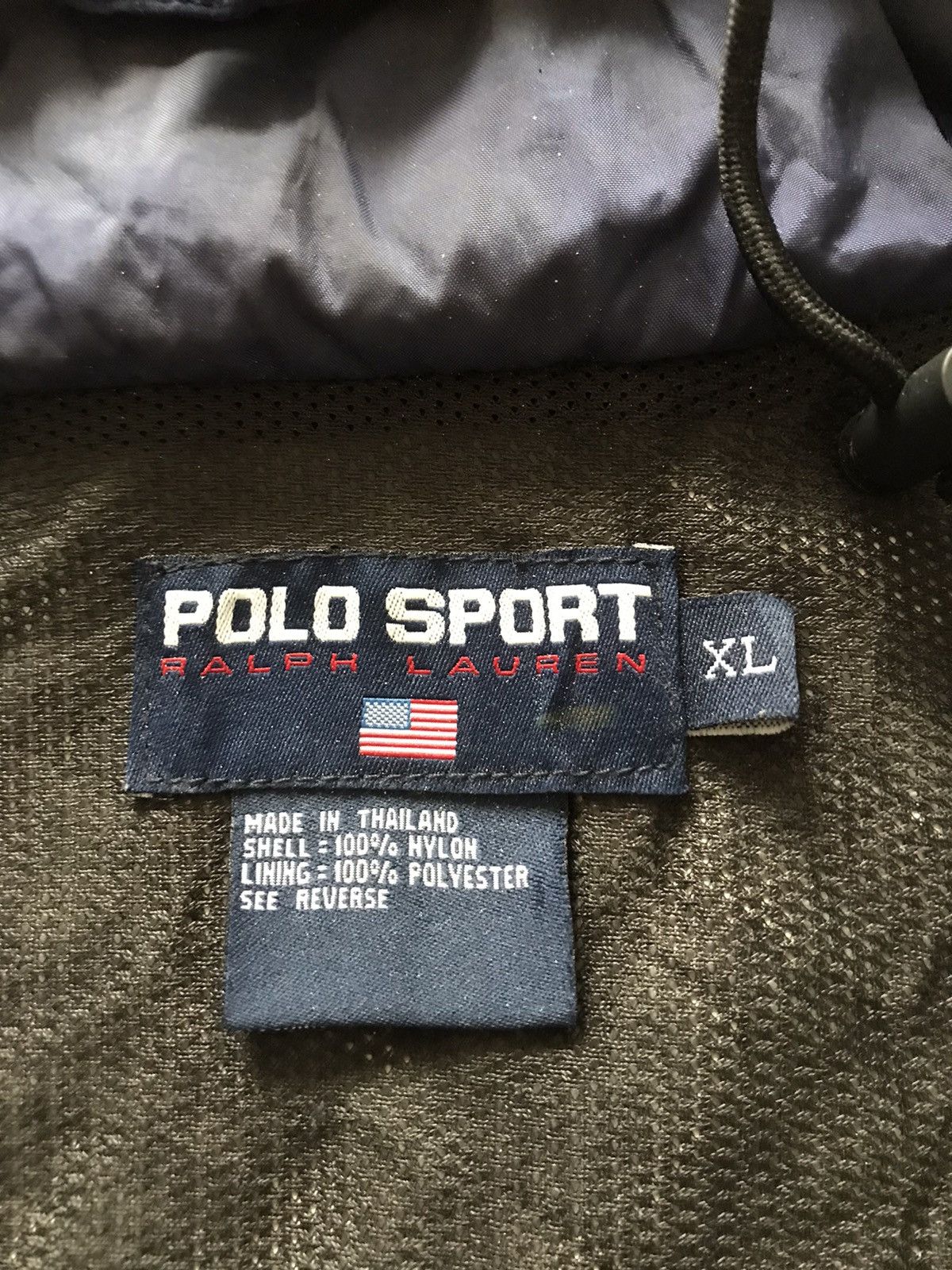 Polo Ralph Lauren × Vintage POLO SPORT RALPH LAUREN NYLON HOODIE ZIP UP Size US XL / EU 56 / 4 - 4 Thumbnail