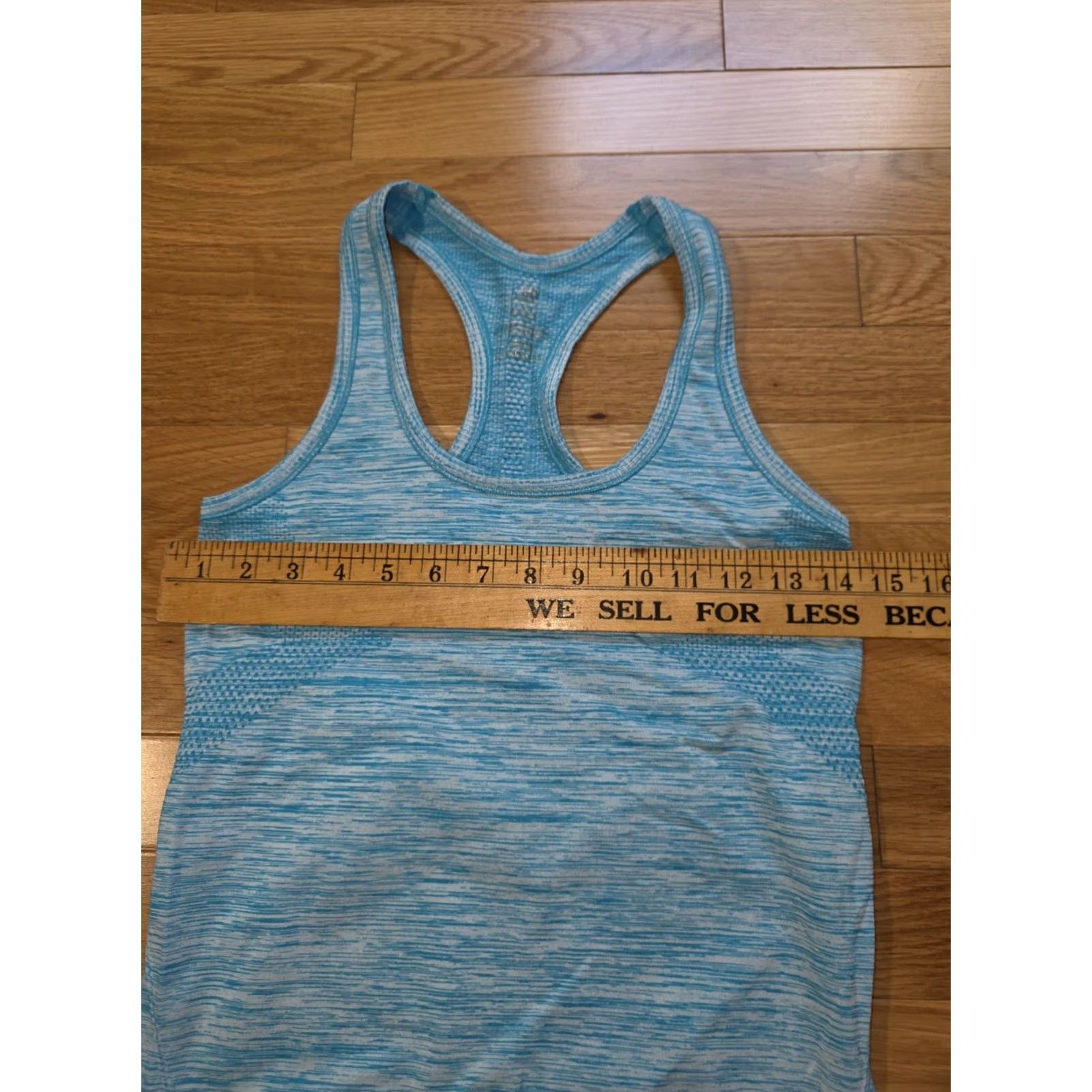 New Balance New Balance Tank Racerback Blue Turquoise S Small Women Halter Activewear Nylon Polyester Shirt? Size ONE SIZE - 4 Thumbnail