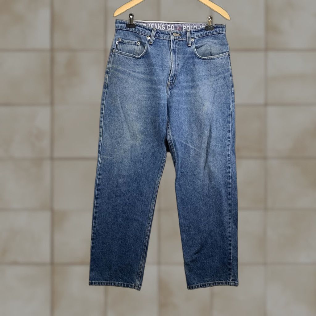 Vintage VINTAGE Polo Jeans Co. Ralph Lauren Jeans Men Adult Medium Blue 90s Distressed Denim 33x30 Size US XS / EU 42 / 0 - 1 Thumbnail