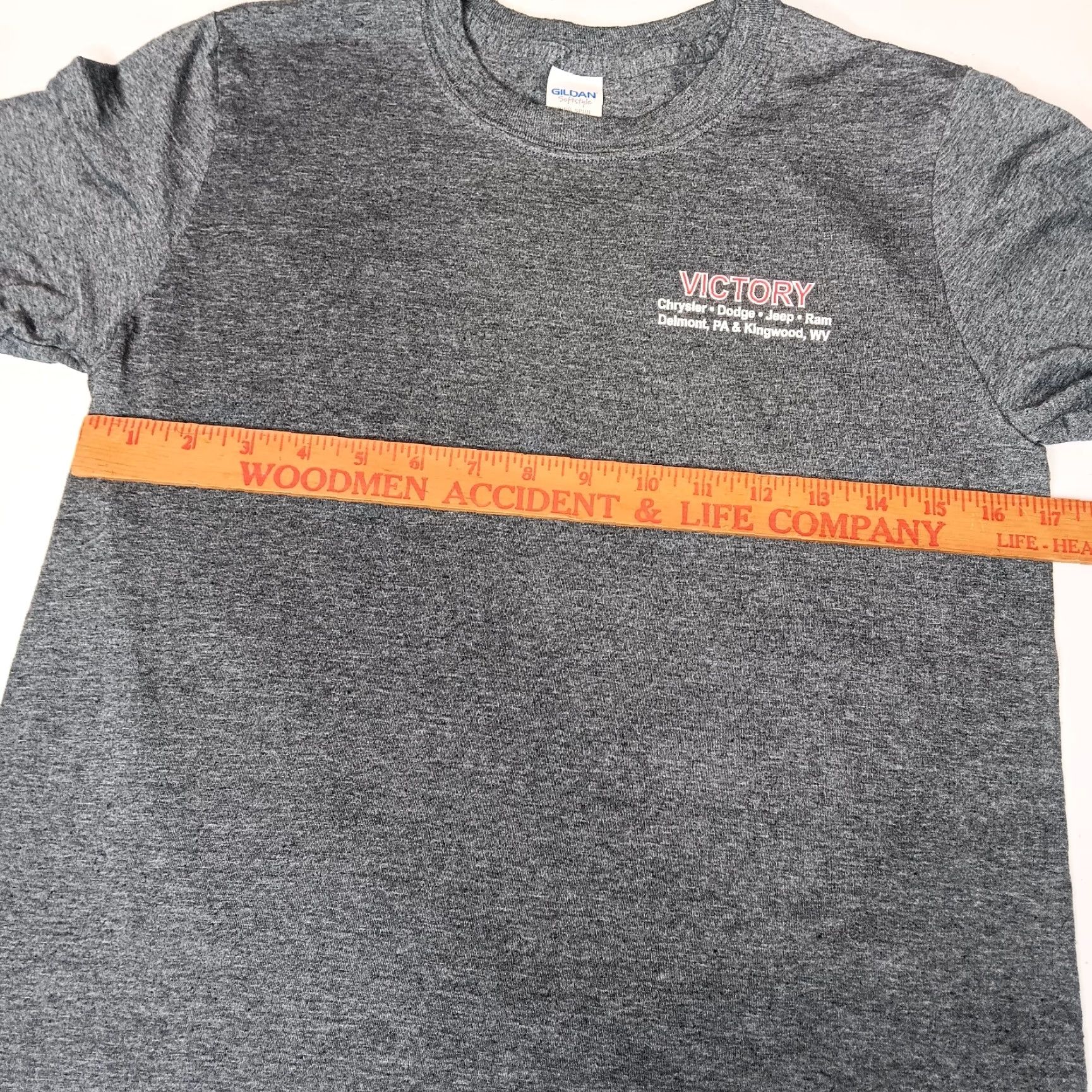 Jeep Dodge Shirt Mens Small Gray Victory Chrysler Dodge Jeep Ram Trucks Auto Size US S / EU 44-46 / 1 - 6 Thumbnail