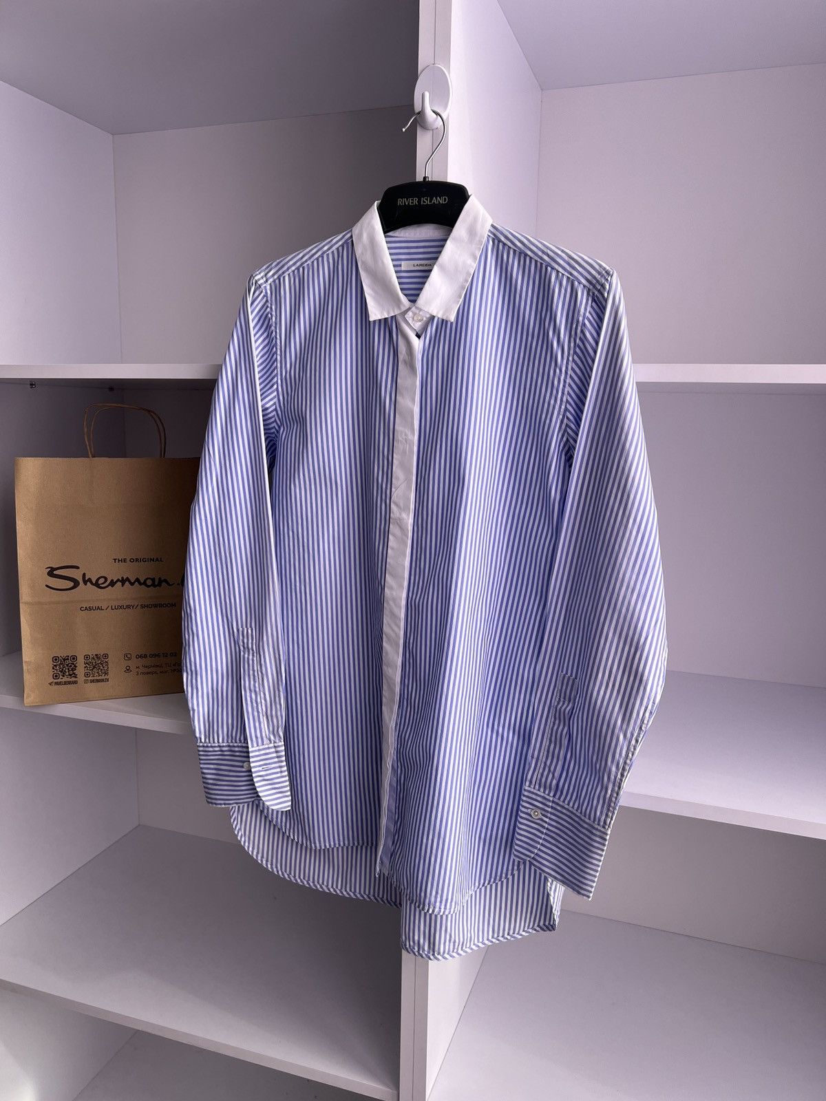 Designer × Vintage Vintage Lis Lareida Women’s Striped Button up shirt Size XS / US 0-2 / IT 36-38 - 5 Thumbnail