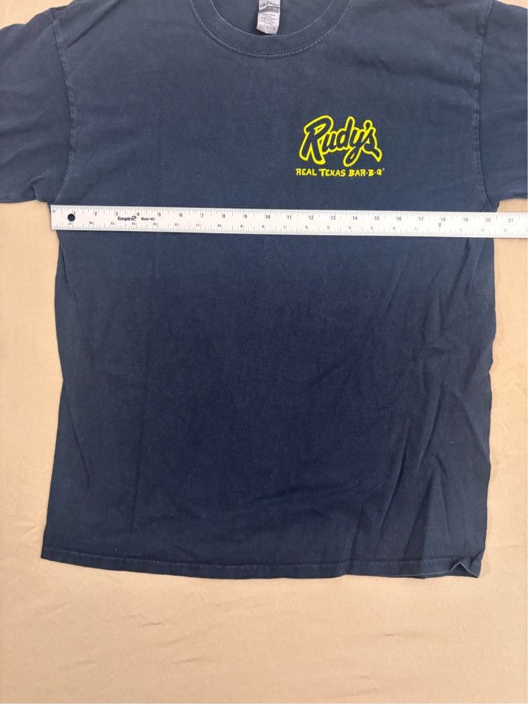Gildan Men's Gildan T-shirt Size L Black Rudy's BBQ Size US L / EU 52-54 / 3 - 2 Thumbnail