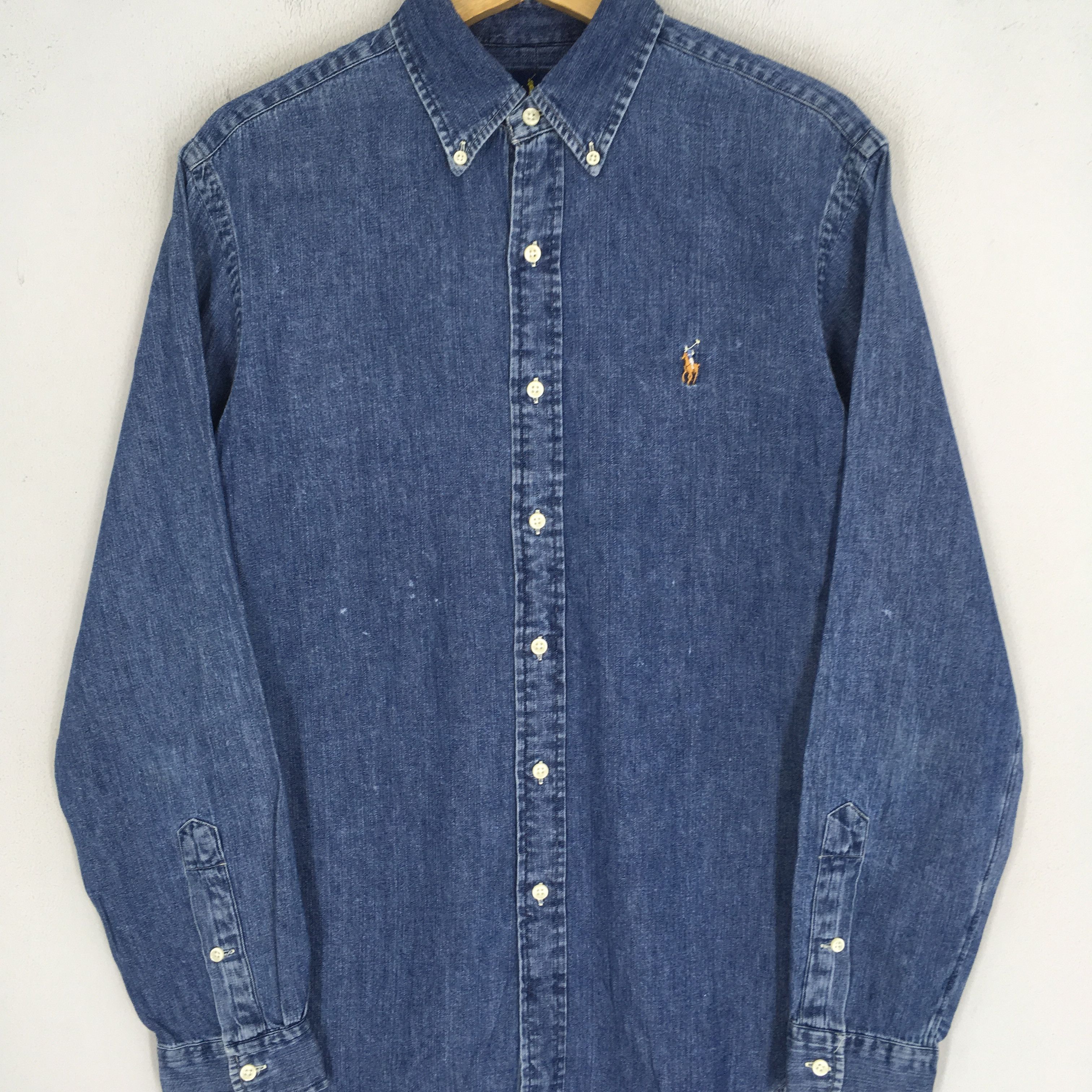Polo Ralph Lauren Vintage Polo Ralph Lauren Denim Shirt Polo Pony RL Jeans Size US S / EU 44-46 / 1 - 3 Thumbnail
