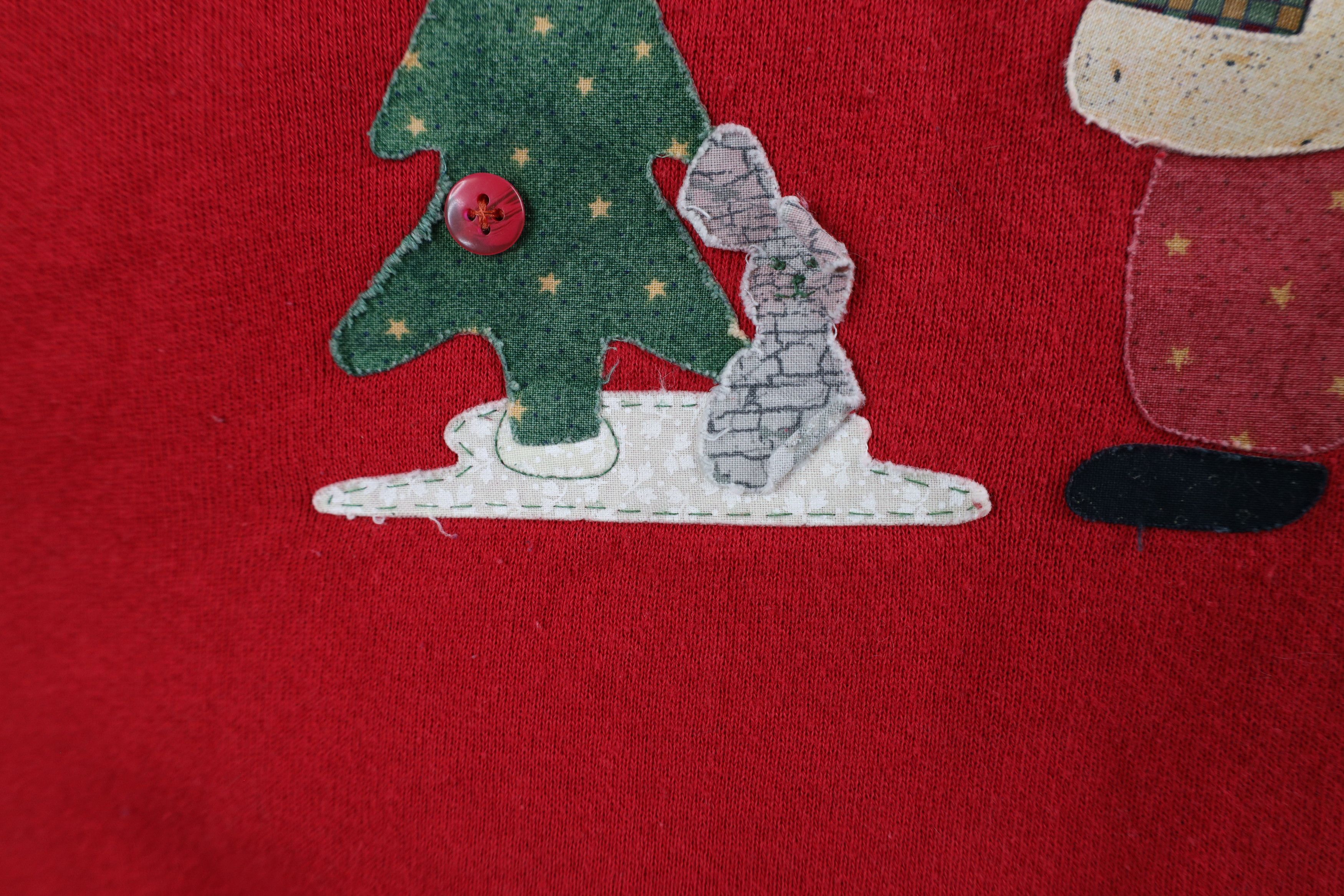 Vintage Vintage 90s Streetwear Christmas Santa Claus Sweatshirt USA Size 3XL / US 20-22 - 5 Thumbnail