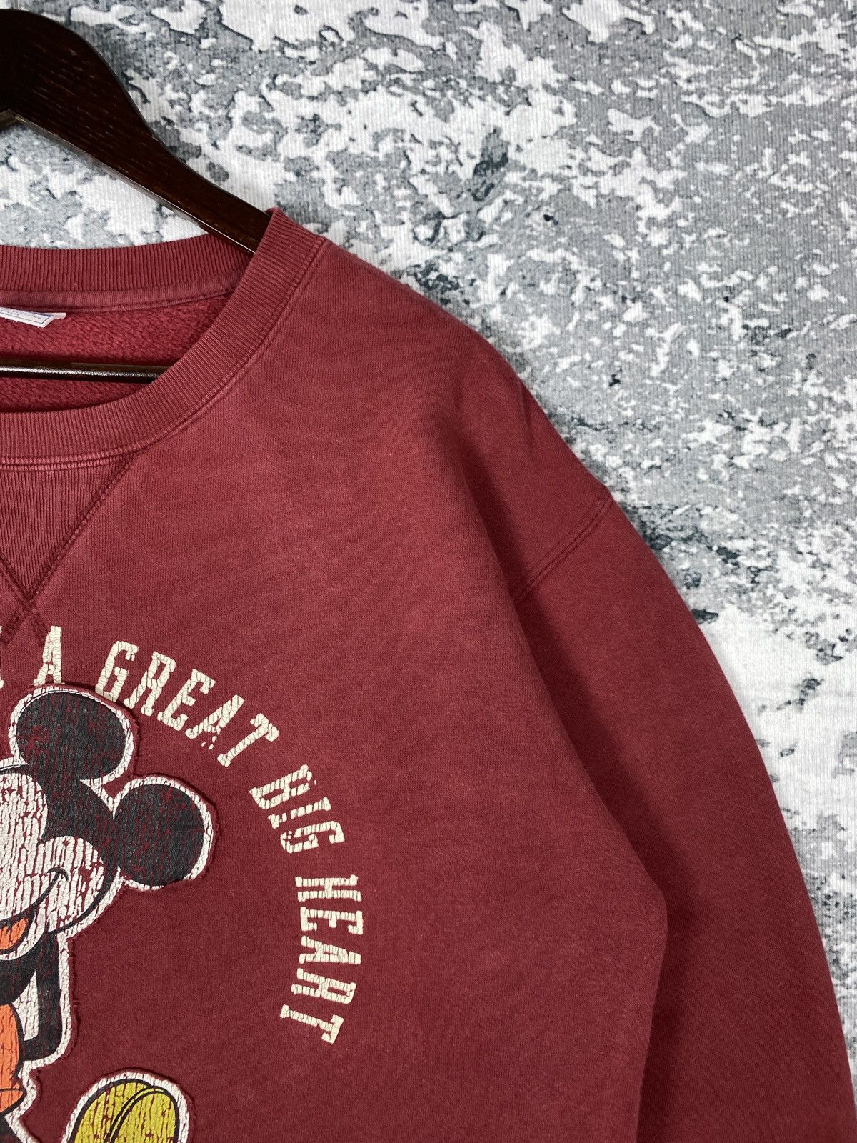 Disney Vintage Disney x Mickey Mouse Big Logo Sweatshirts Size US L / EU 52-54 / 3 - 4 Thumbnail
